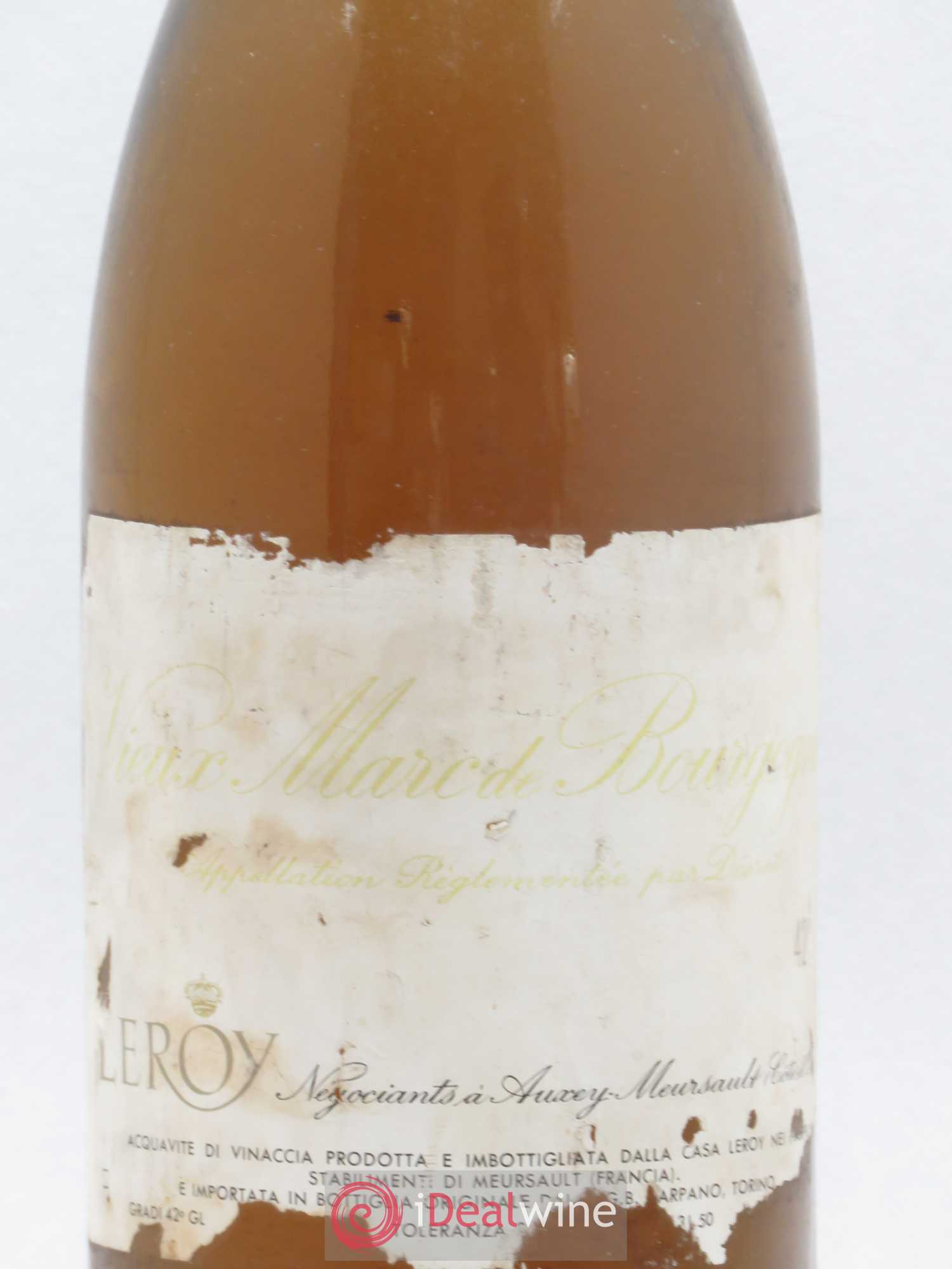 Marc de Bourgogne Vieux Marc de Bourgogne Leroy - Lot de 1 bouteille - 1