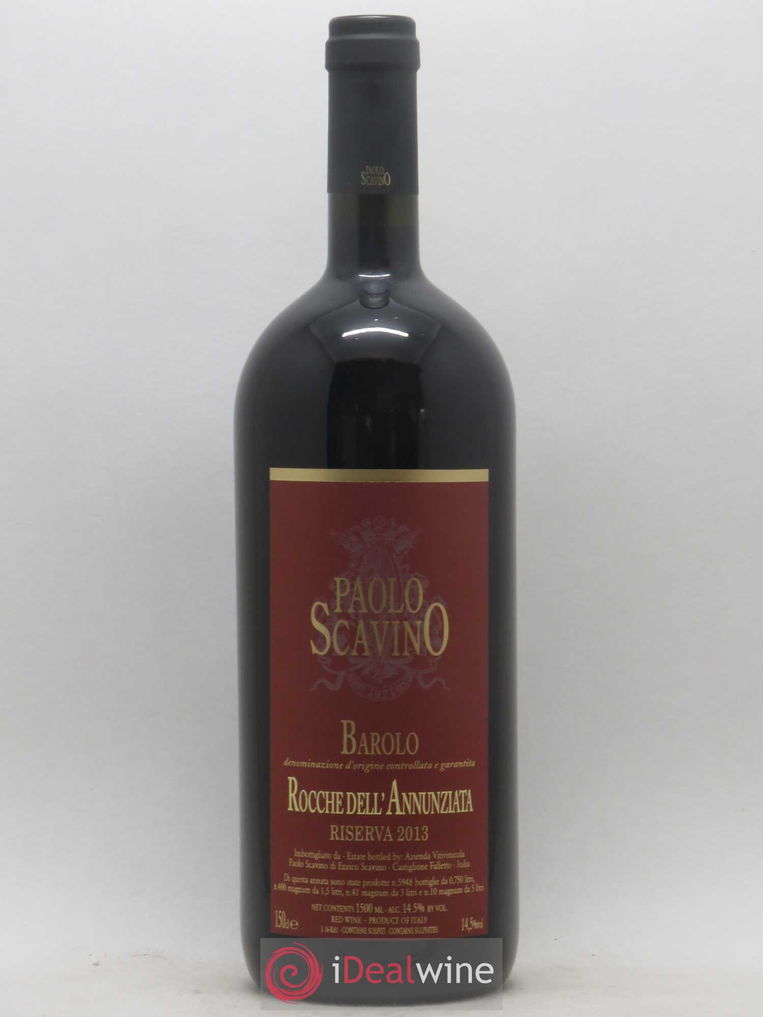 Barolo DOCG Rocche dell'Annunziata Riserva Paolo Scavino 2013 - Posten von 1 Magnum - 0