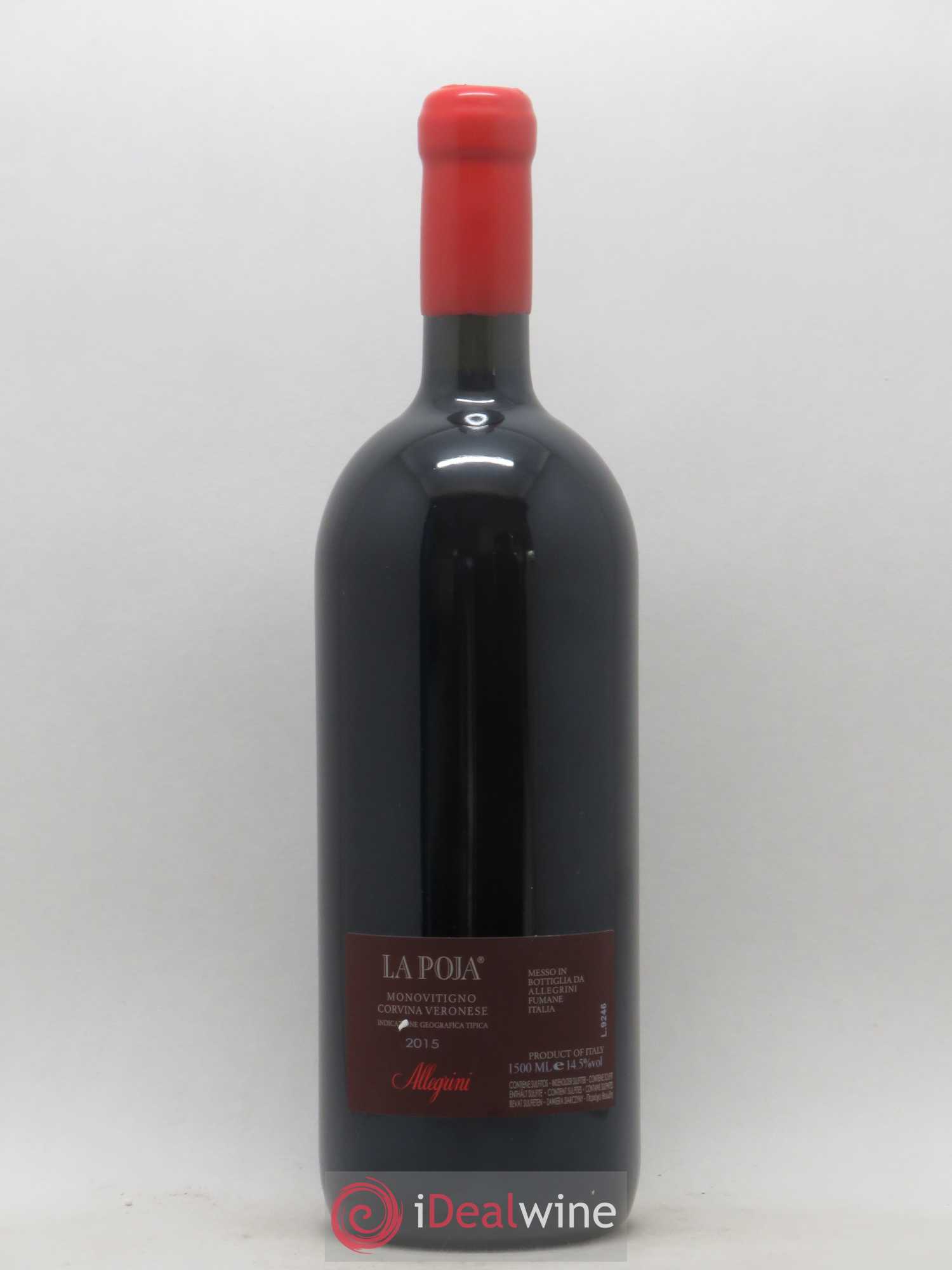 Italie IGT Monovitigno Corvina Veronese La Poja Allegrini 2015 - Posten von 1 Magnum - 1