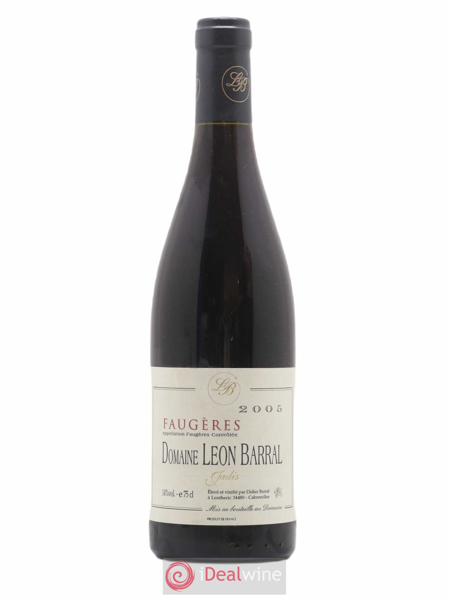 Faugères Jadis Domaine Léon Barral 2005 - Lot de 1 bouteille - 0