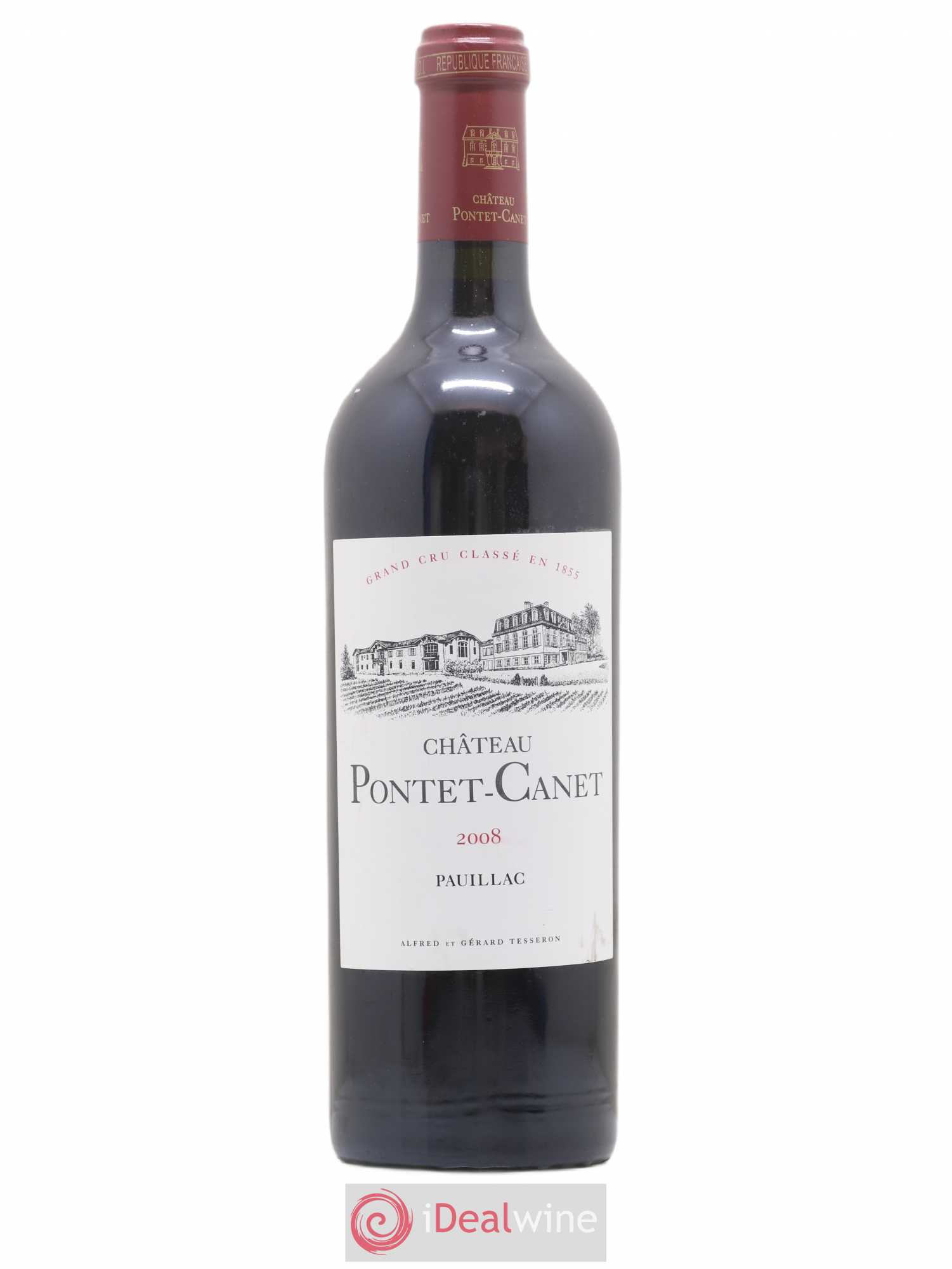 Château Pontet Canet 5ème Grand Cru Classé 2008 - Lot de 1 bouteille - 0