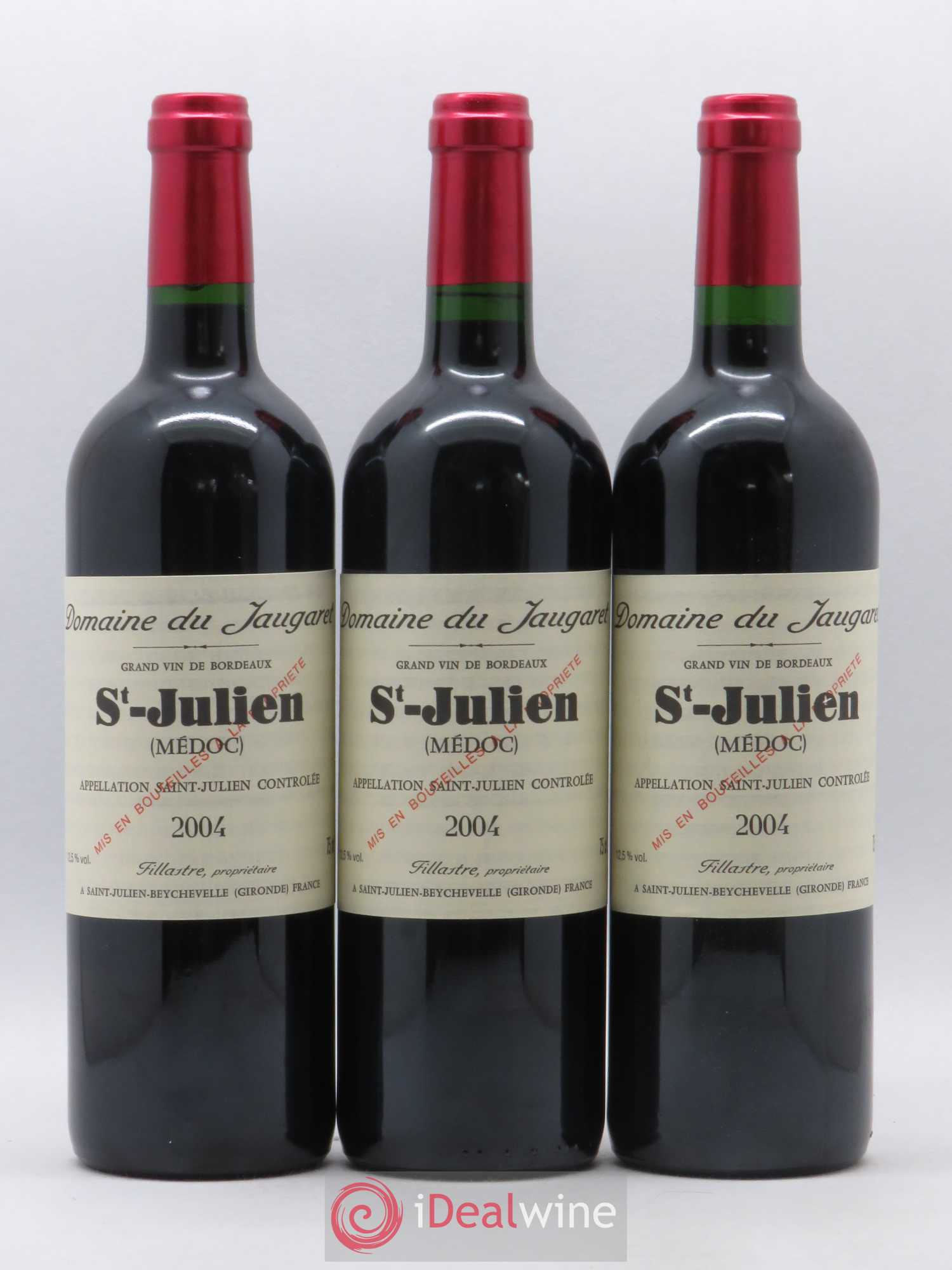 Domaine du Jaugaret 2004 - Lot de 3 bouteilles - 0