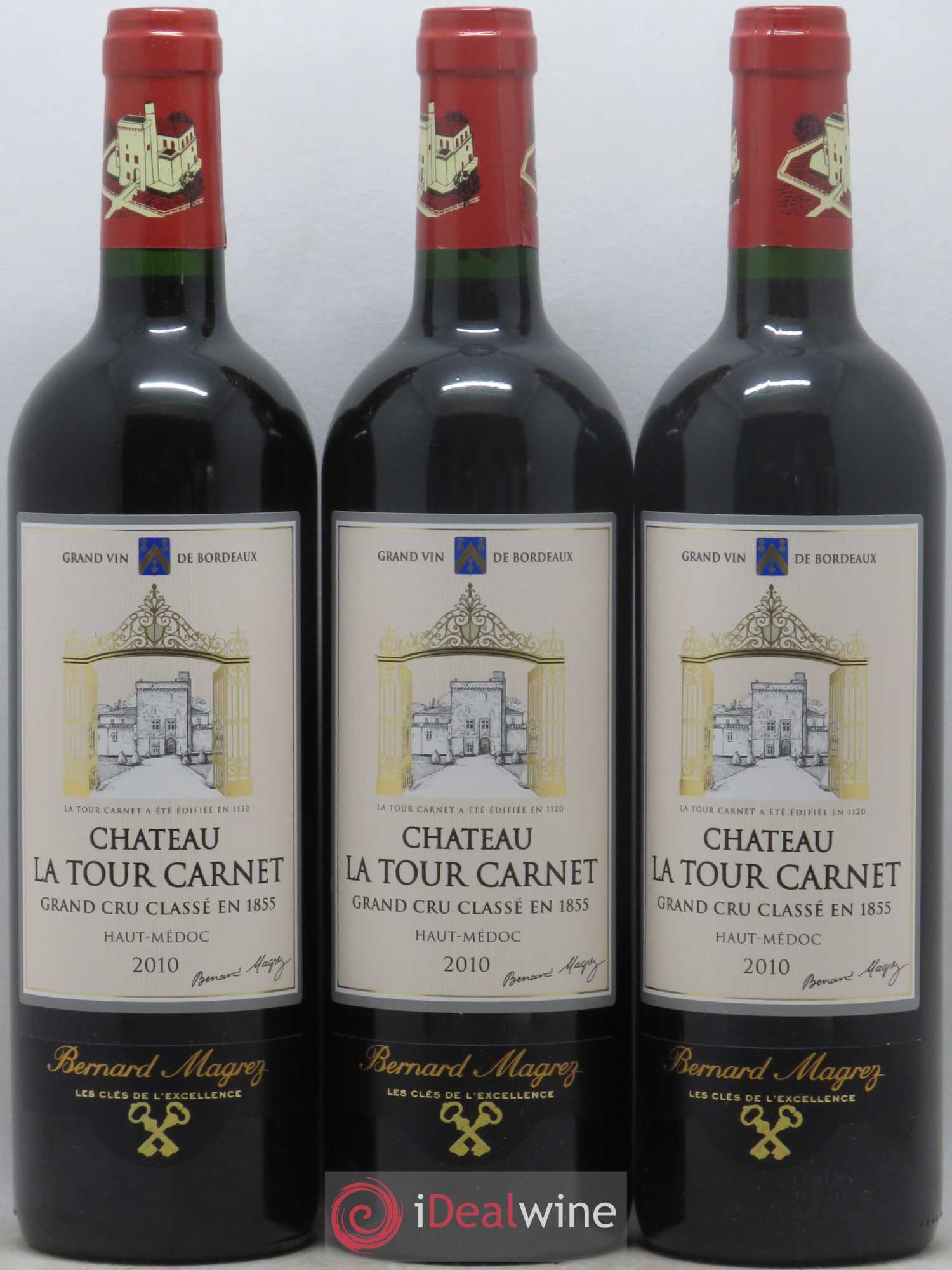 Château la Tour Carnet 4ème Grand Cru Classé 2010 - Lot de 12 bouteilles - 2