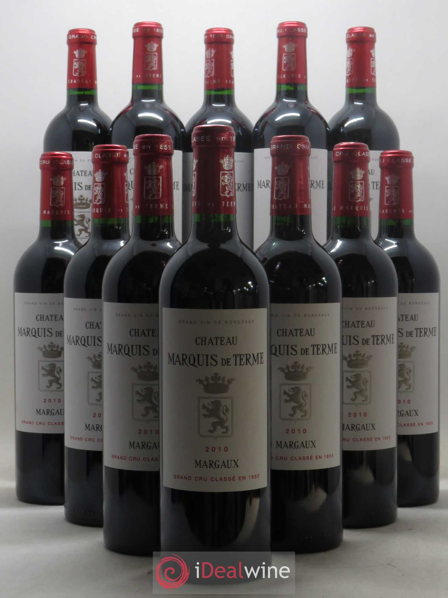 Château Marquis de Terme 4ème Grand Cru Classé 2010 - Lot de 12 bouteilles - 0