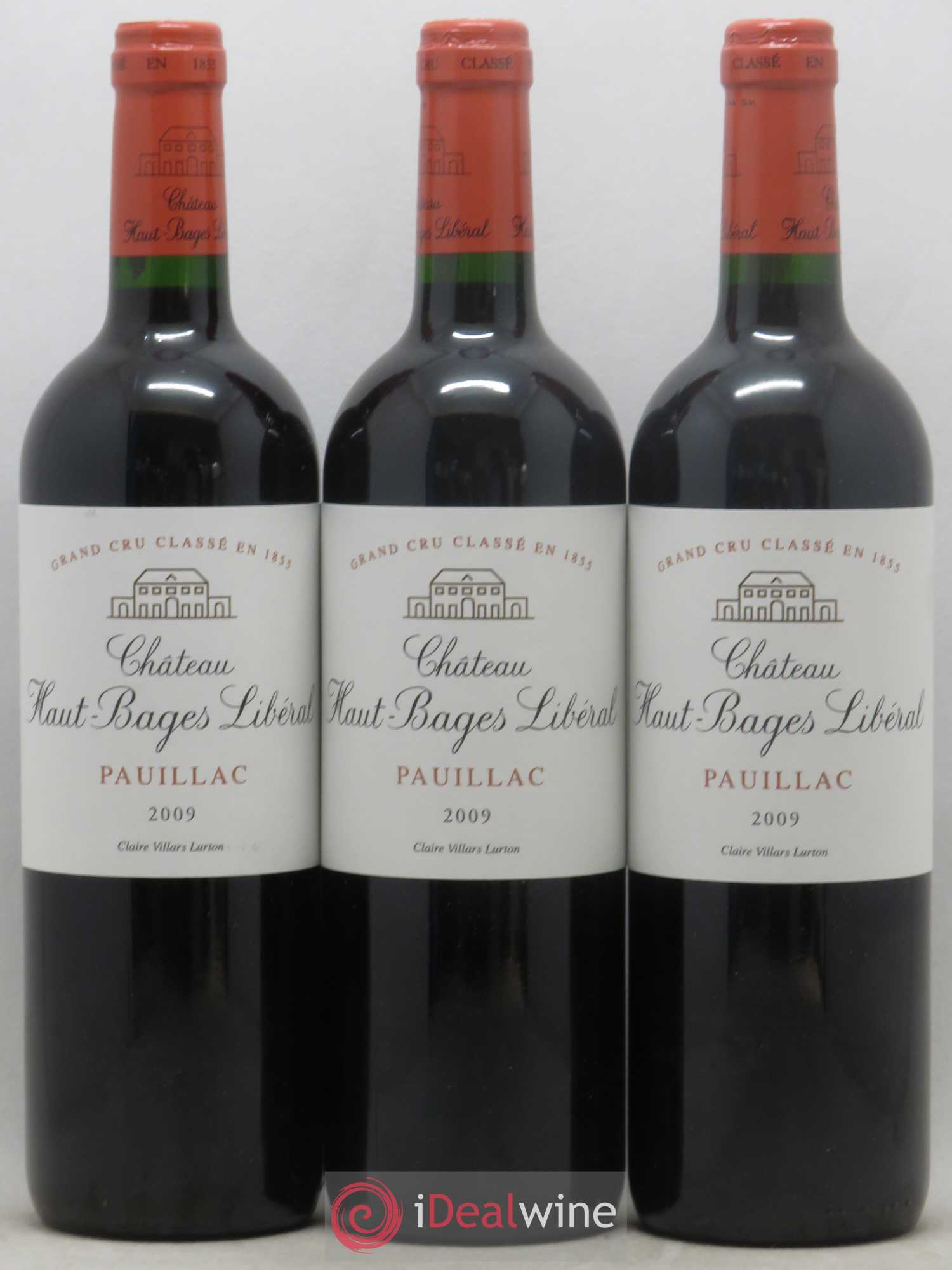 Château Haut Bages Libéral 5ème Grand Cru Classé 2009 - Lot de 12 bouteilles - 1