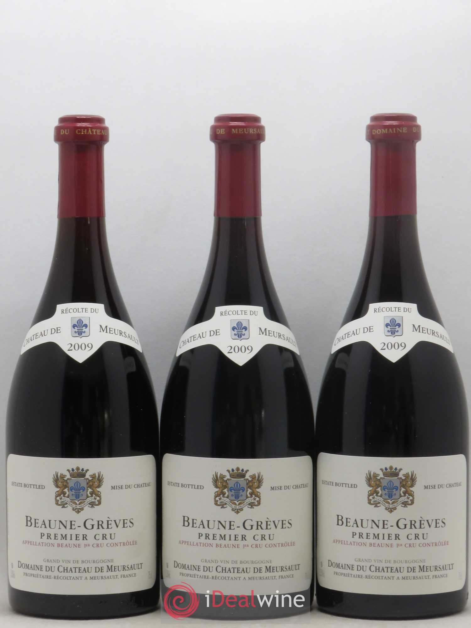 Beaune 1er Cru Grèves Château de Meursault 2009 - Posten von 12 Flaschen - 2