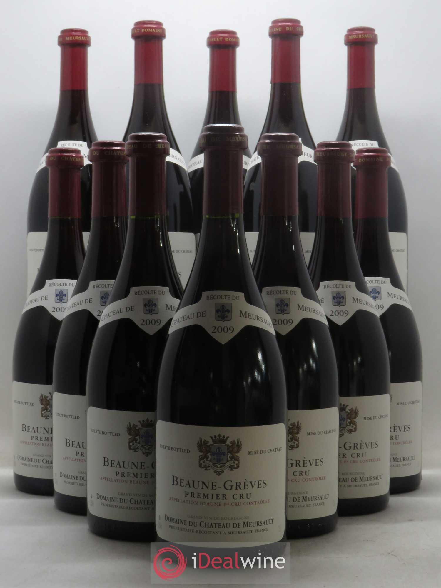 Beaune 1er Cru Grèves Château de Meursault 2009 - Posten von 12 Flaschen - 0