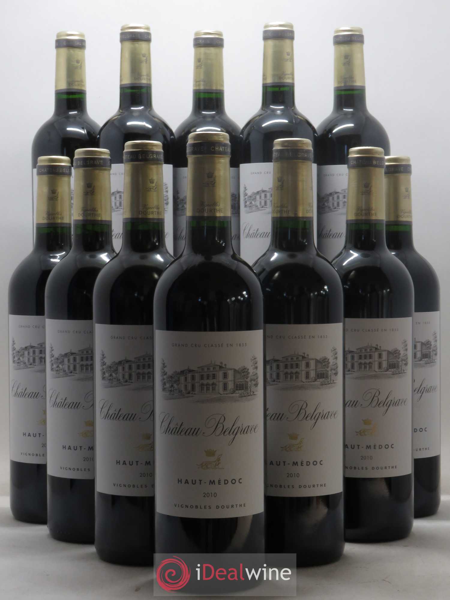 Château Belgrave 5ème Grand Cru Classé 2010 - Lot de 12 bouteilles - 0