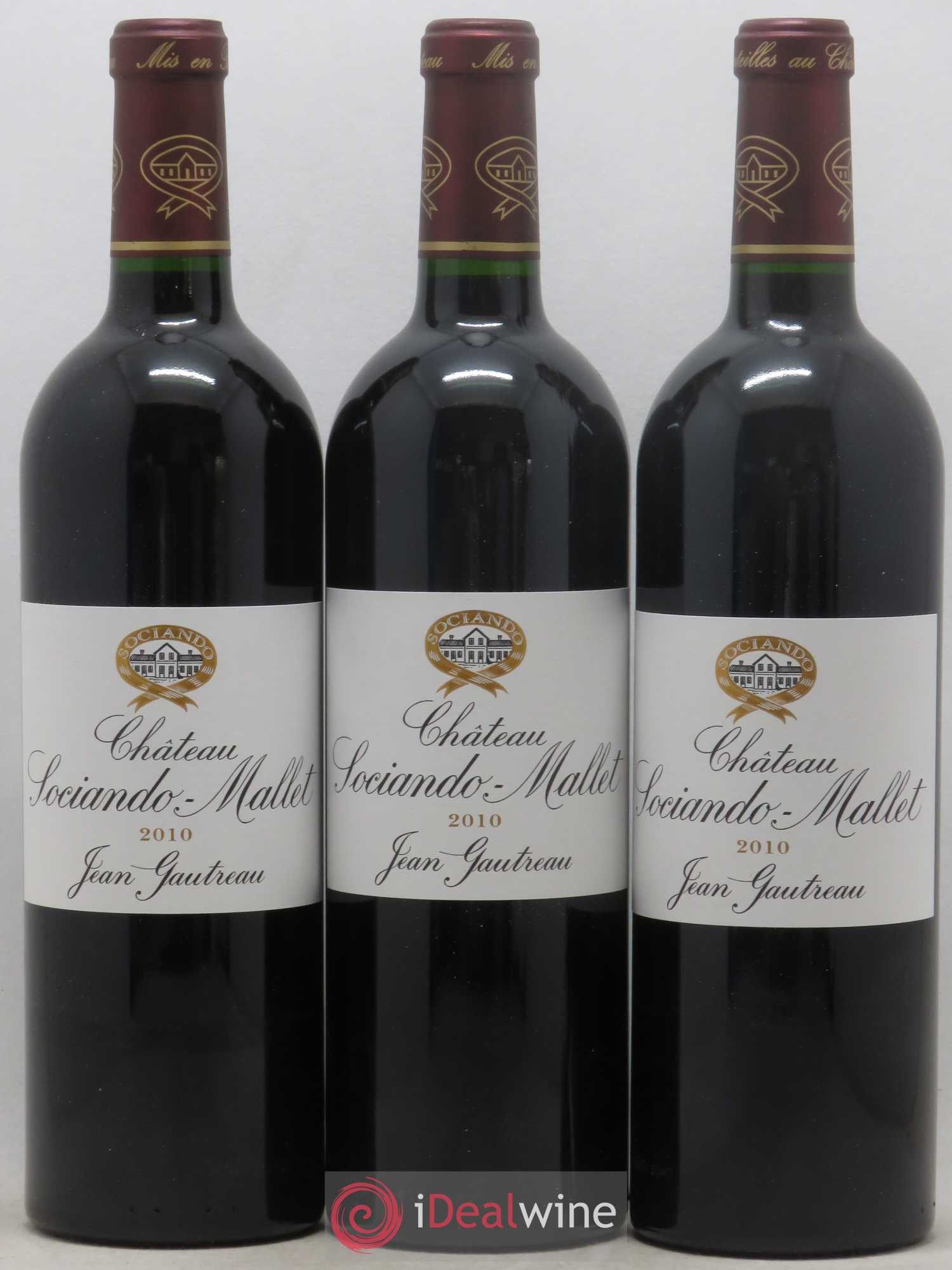 Château Sociando Mallet 2010 - Lot de 12 bouteilles - 1