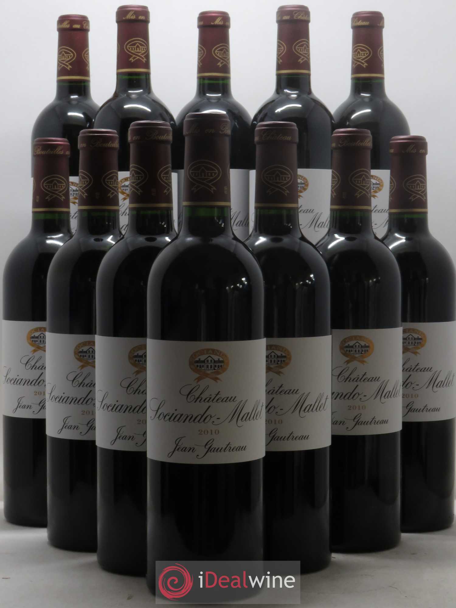 Château Sociando Mallet 2010 - Lot de 12 bouteilles - 0
