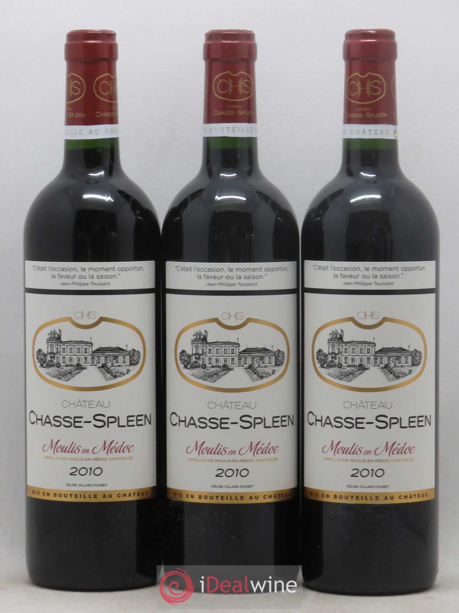 Château Chasse Spleen 2010 - Lot de 12 bouteilles - 1
