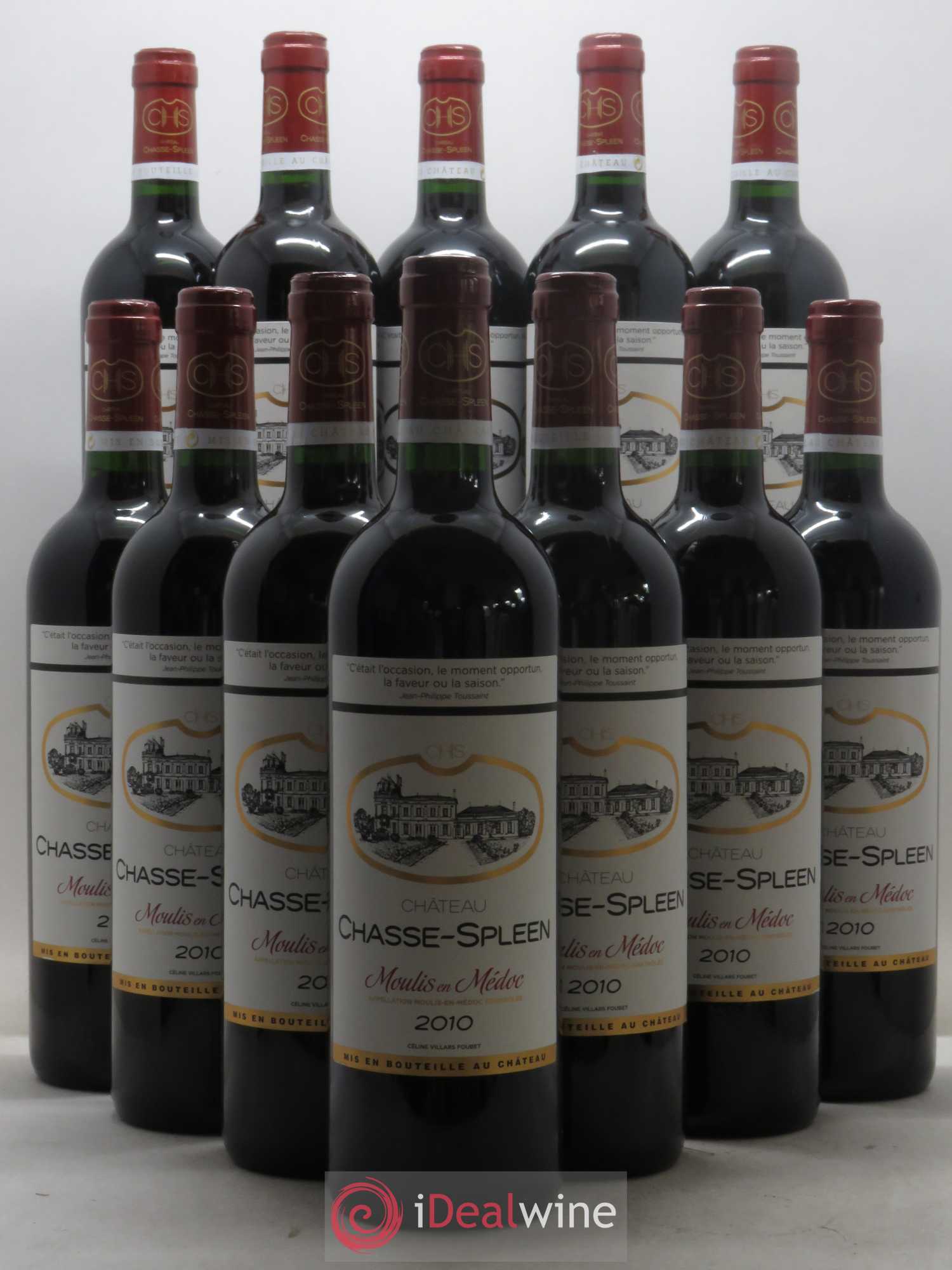 Château Chasse Spleen 2010 - Lot de 12 bouteilles - 0