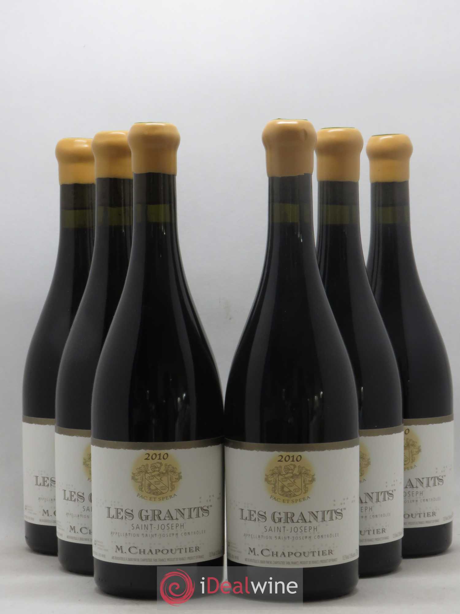 Saint-Joseph Les Granits Chapoutier 2010 - Lot de 6 bouteilles - 0