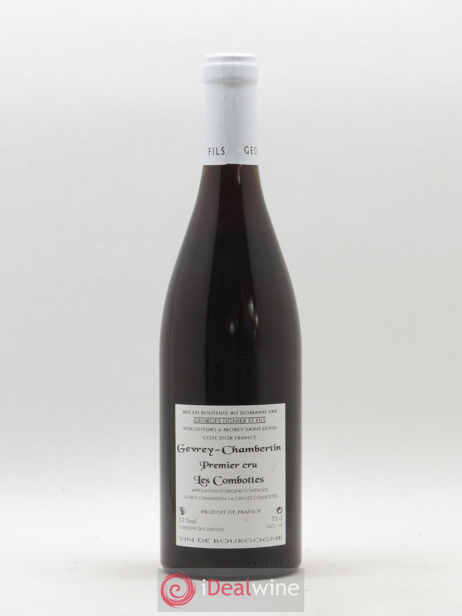 Gevrey-Chambertin 1er Cru Les Combottes Georges Lignier et Fils 2016 - Lot of 1 bottle - 1