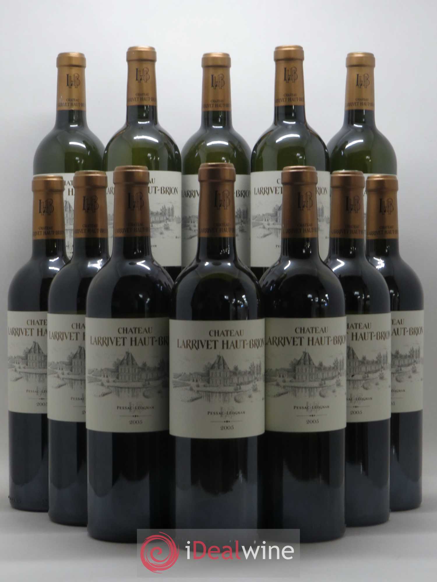 Château Larrivet Haut-Brion 2005 - Lot de 12 bouteilles - 0