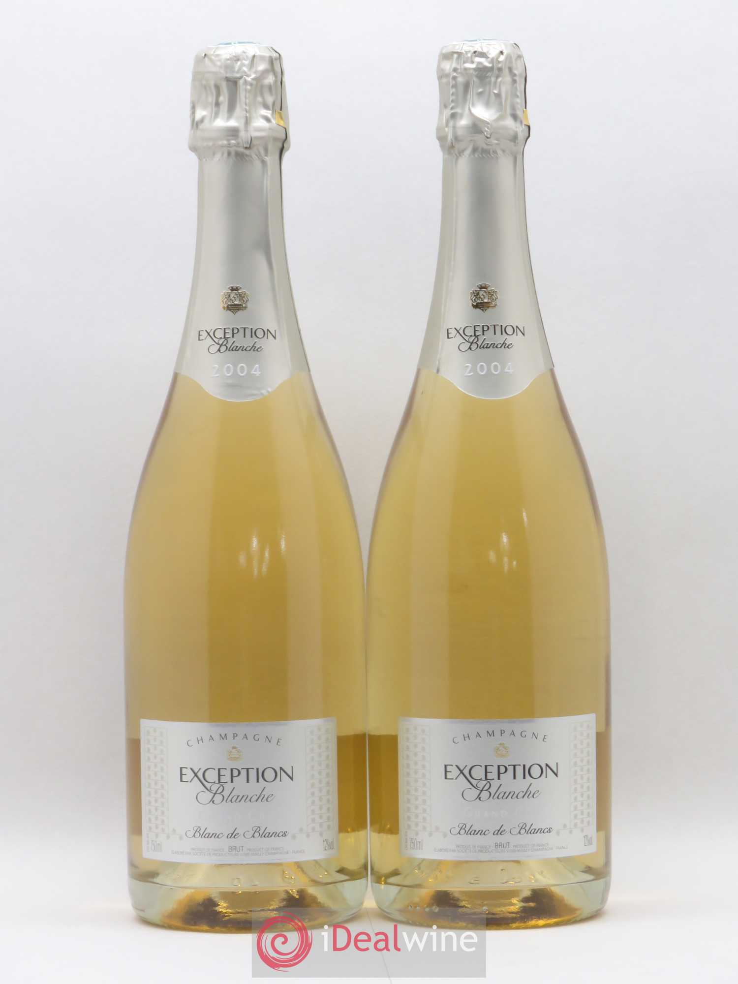 Exception Blanche Grand Cru Brut Mailly 2004 - Lot de 2 bouteilles - 0