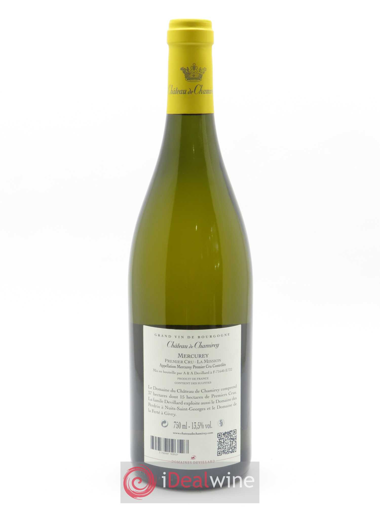 Mercurey 1er Cru La Mission Château de Chamirey 2015 - Lot de 1 bouteille - 1