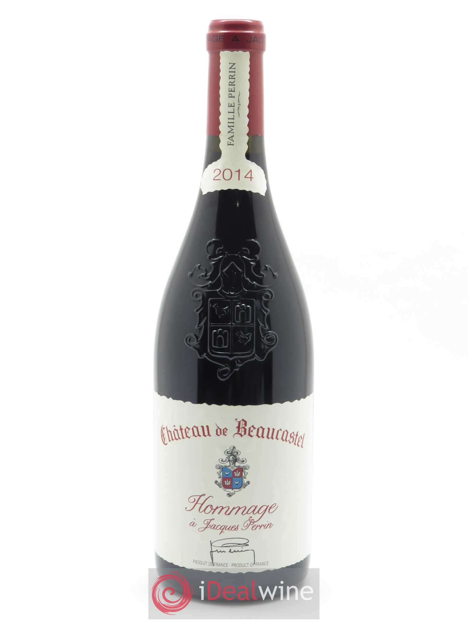 Châteauneuf-du-Pape Château de Beaucastel Hommage à Jacques Perrin Famille Perrin 2014 - Lot of 1 bottle - 0