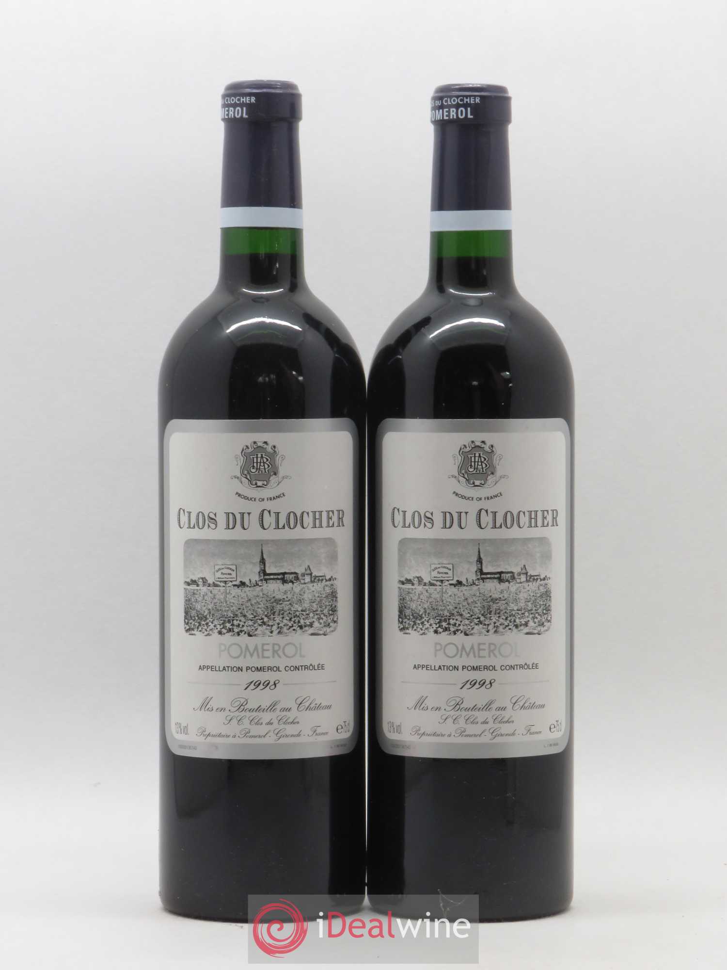 Clos du Clocher 1998 - Lot de 2 bouteilles - 0