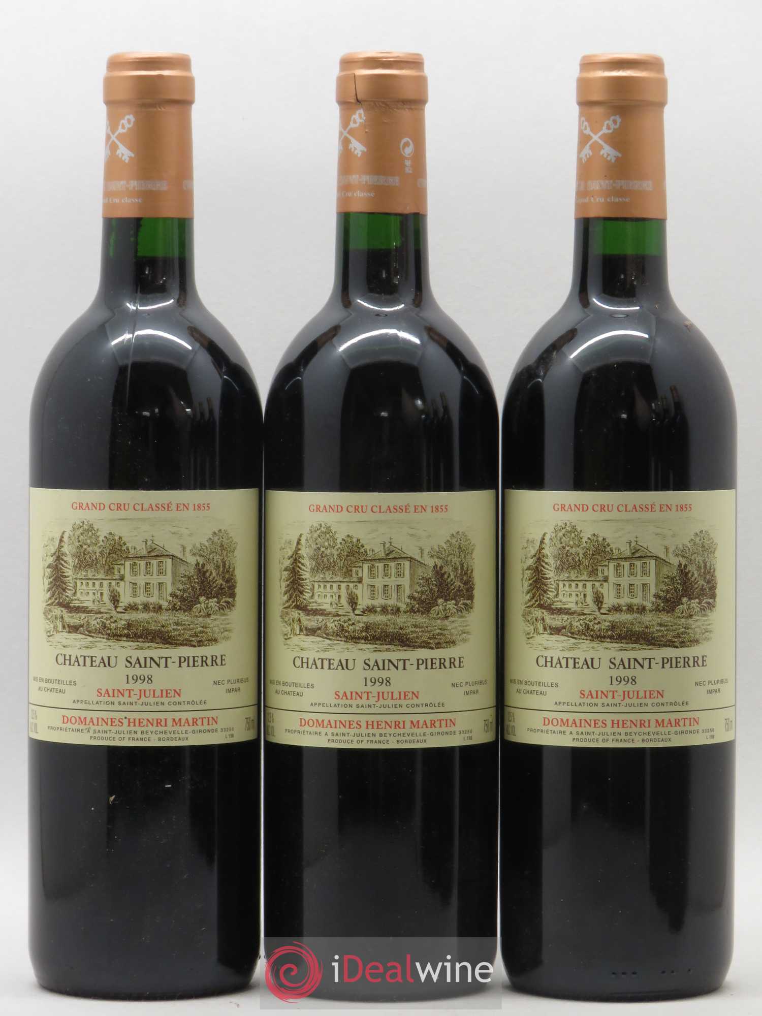 Château Saint-Pierre 1998 - Lot de 6 bouteilles - 1