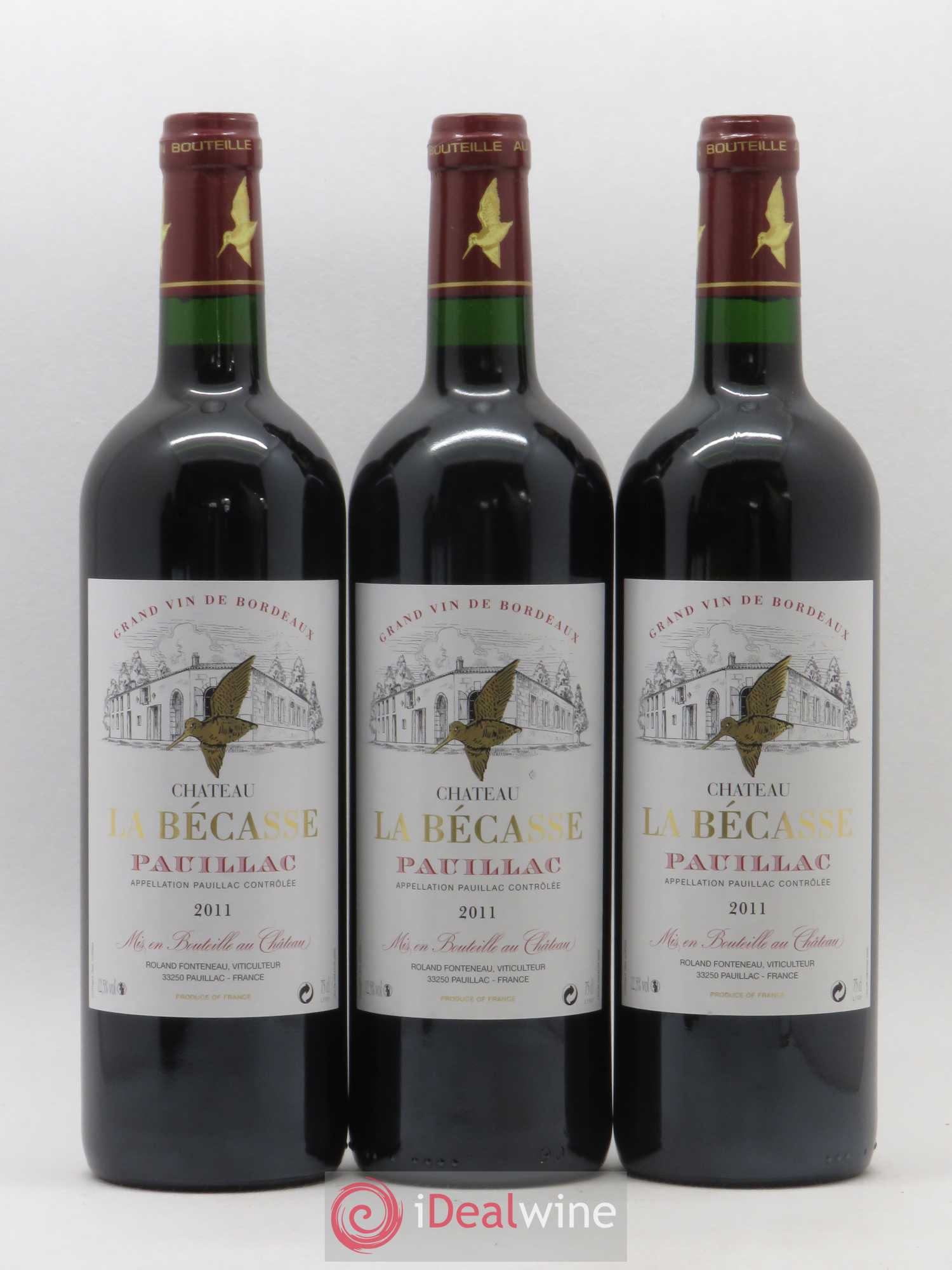 Château la Bécasse 2011 - Lot de 3 bouteilles - 0