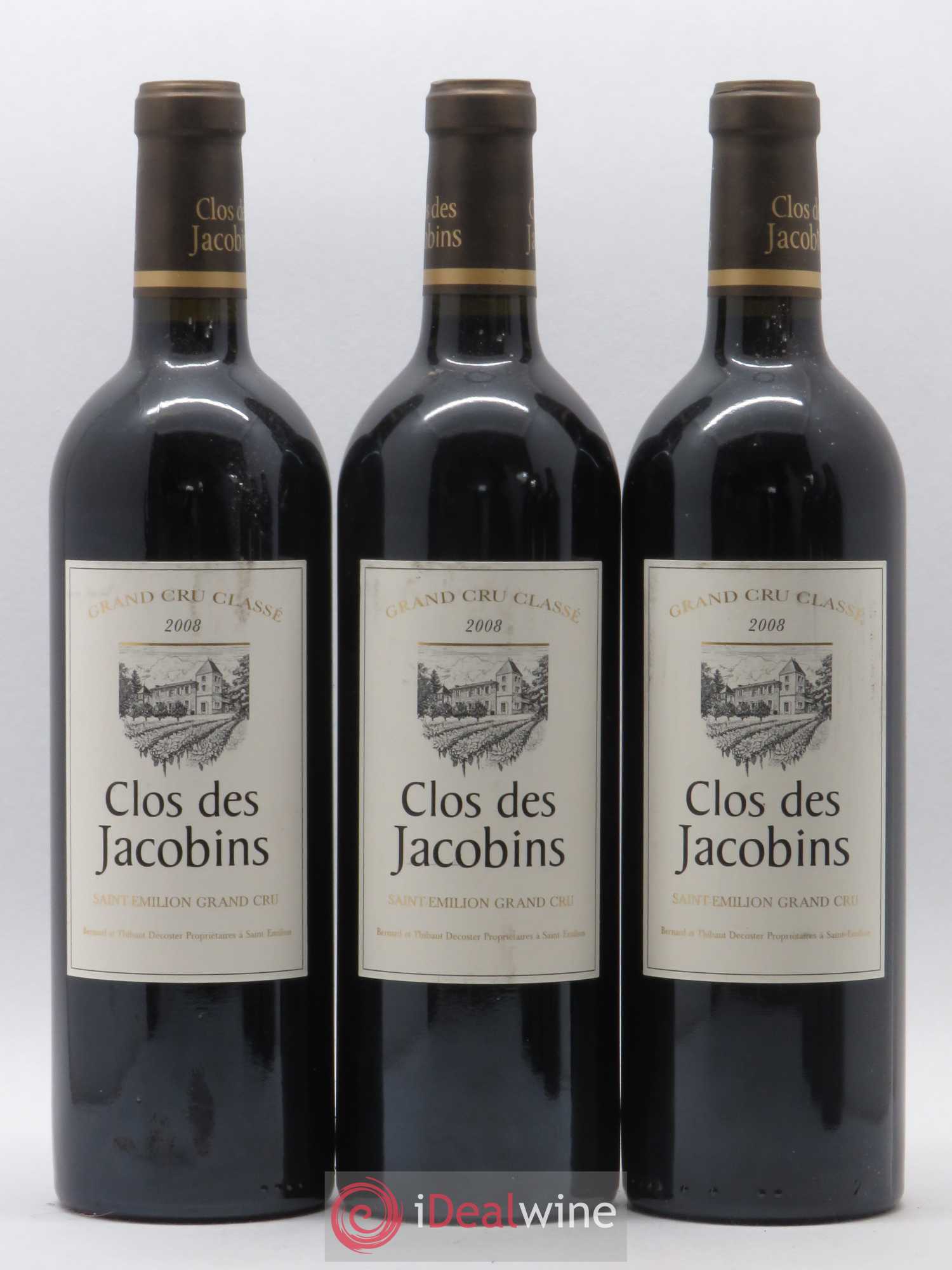 Château Clos des Jacobins Grand Cru Classé 2008 - Lot de 6 bouteilles - 1