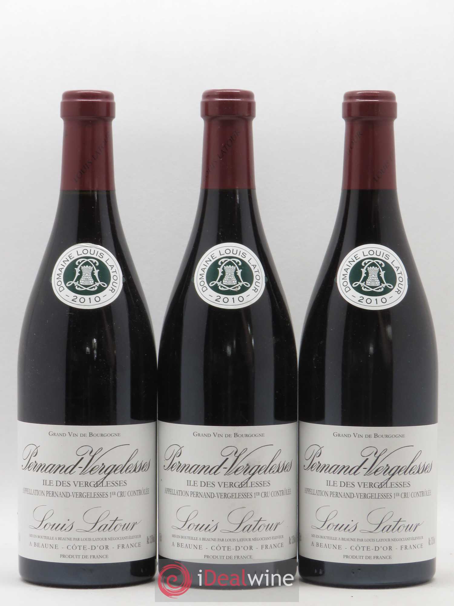Pernand-Vergelesses 1er Cru Ile des Vergelesses Louis Latour 2010 - Posten von 3 Flaschen - 0