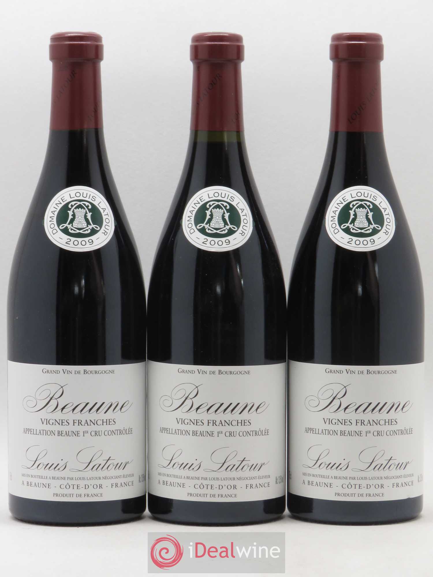 Beaune 1er Cru Vignes Franches Louis Latour 2009 - Lot de 3 bouteilles - 0