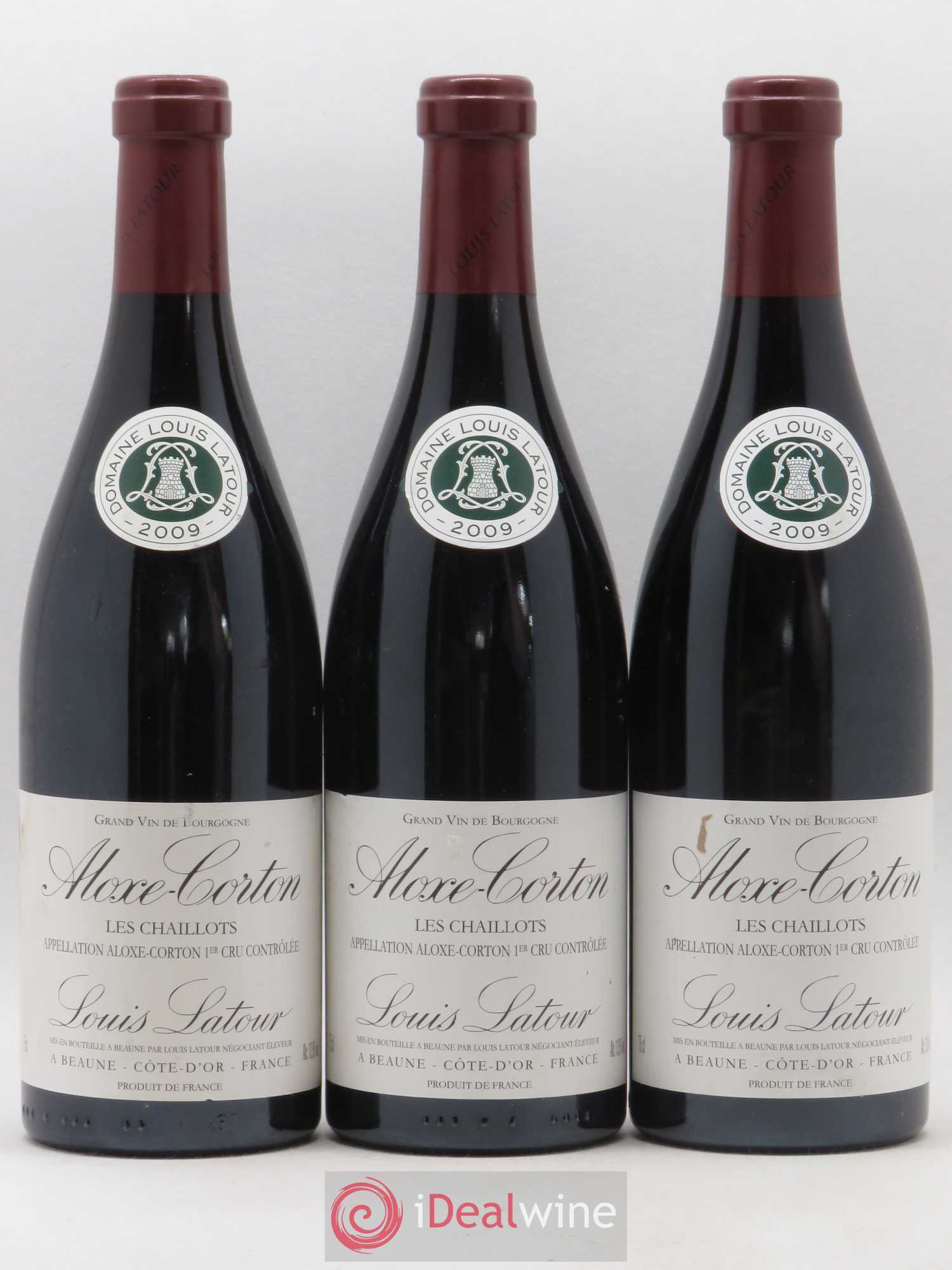 Aloxe-Corton 1er Cru Les Chaillots Louis Latour 2009 - Lot de 3 bouteilles - 0