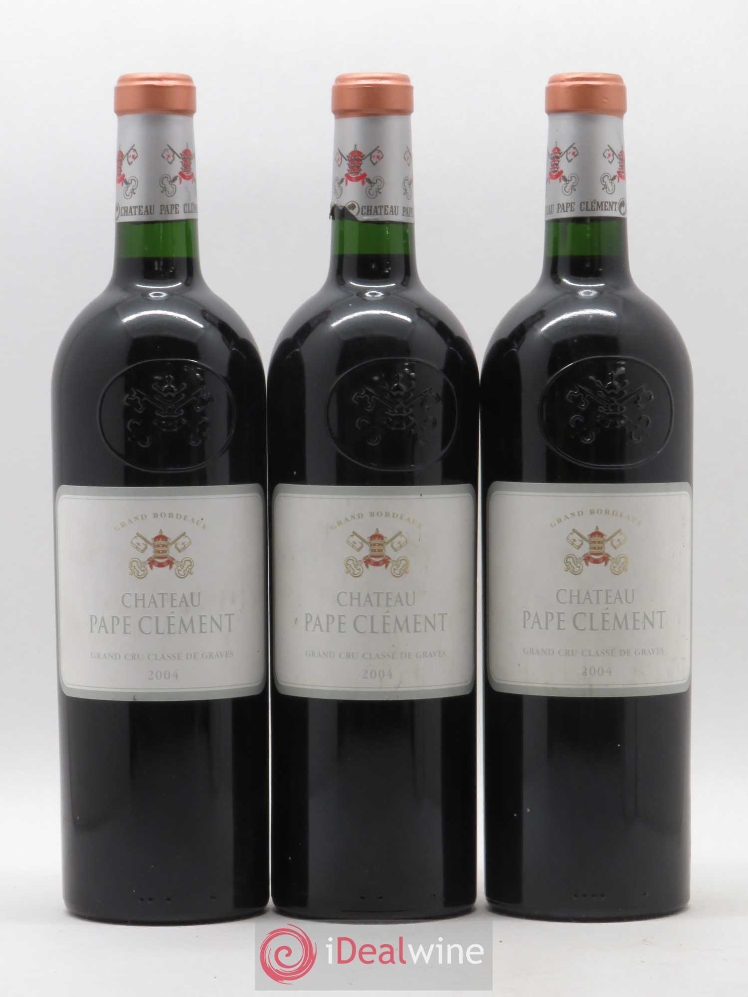Château Pape Clément Cru Classé de Graves 2004 - Lot de 3 bouteilles - 0