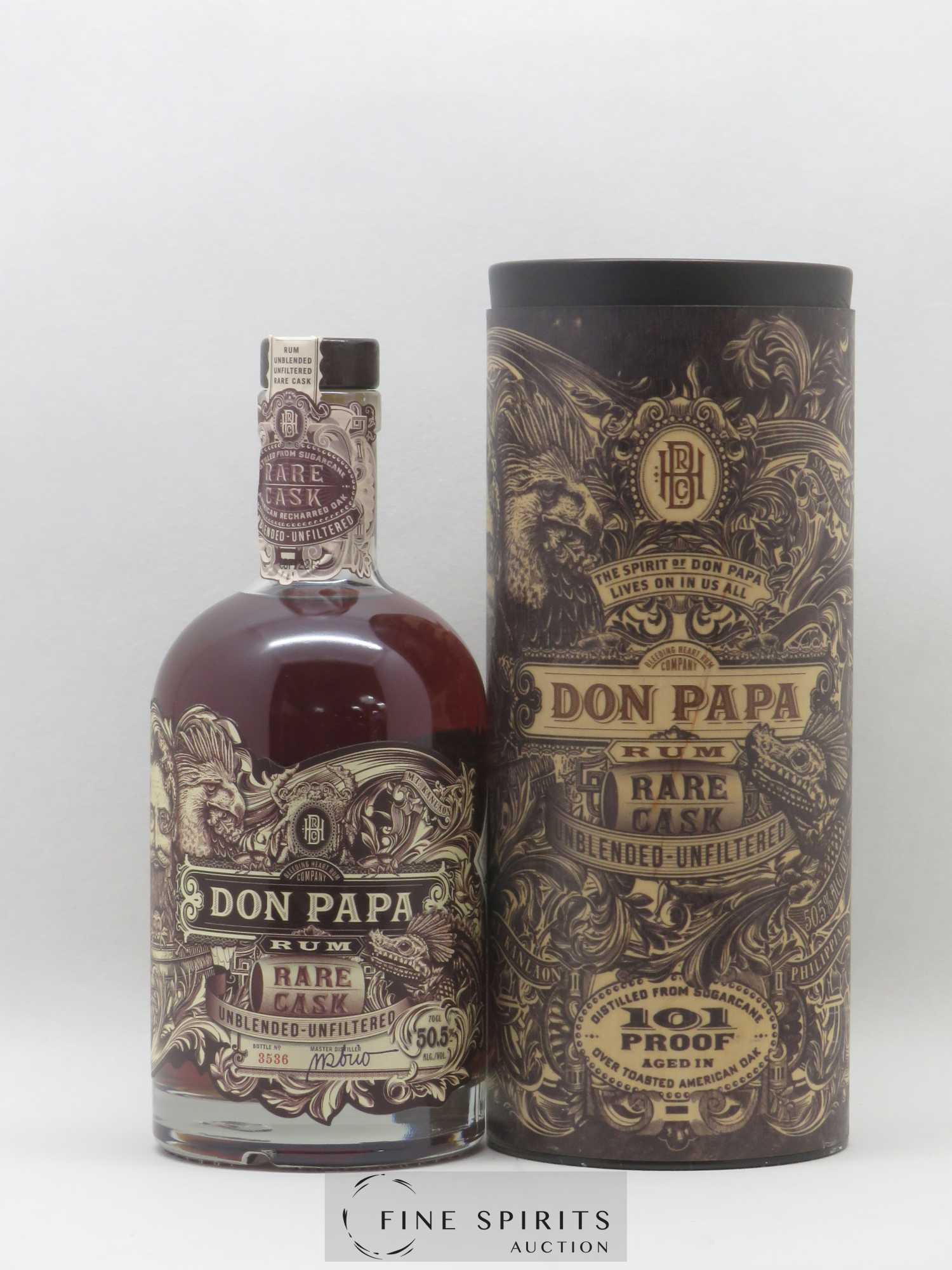 Don Papa Of. Rare Cask Unblended Unfilterred - Lot de 1 bouteille - 0