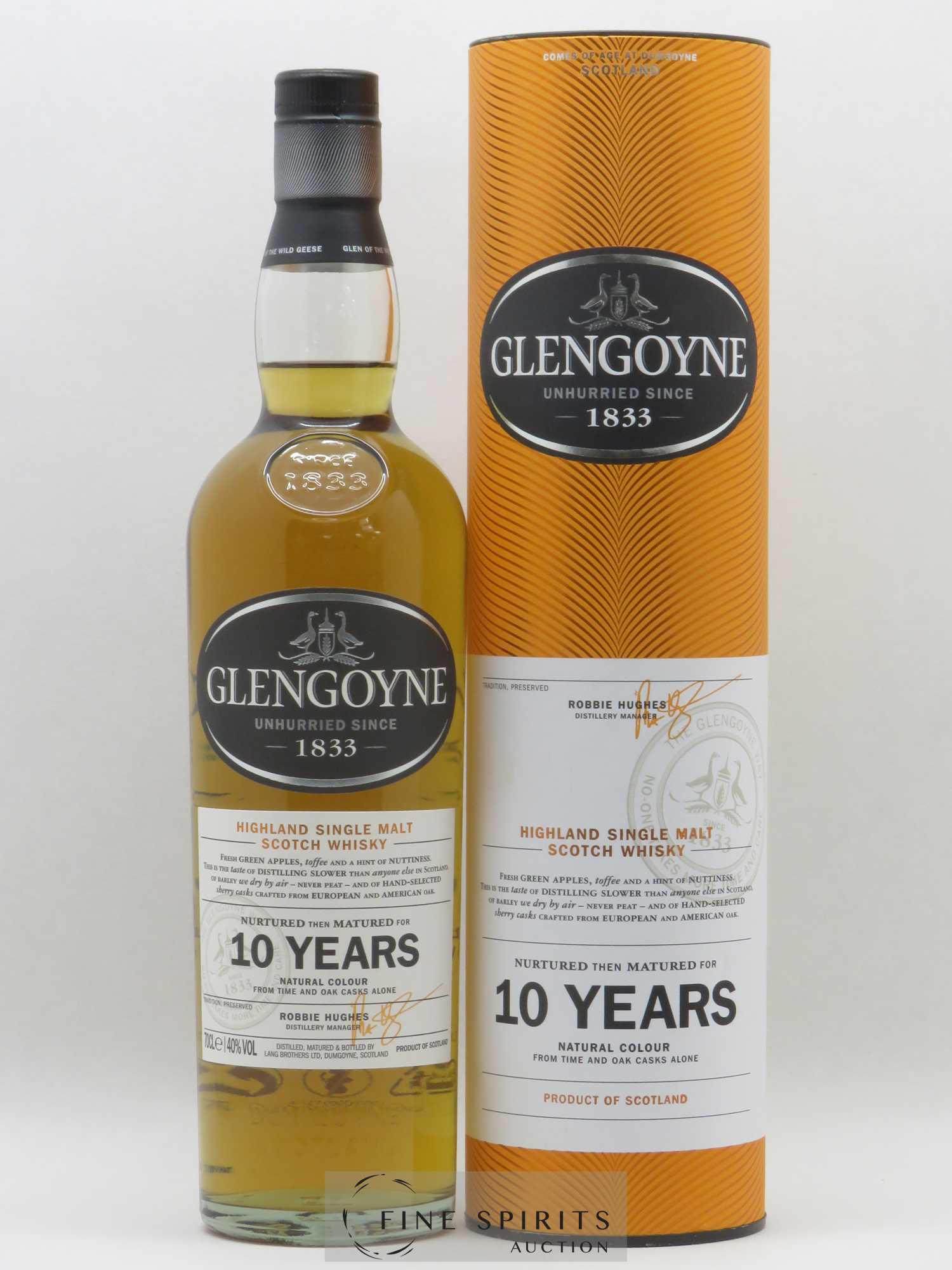 Glengoyne 10 years Of. Lang Brothers Limited - Lot de 1 bouteille - 0