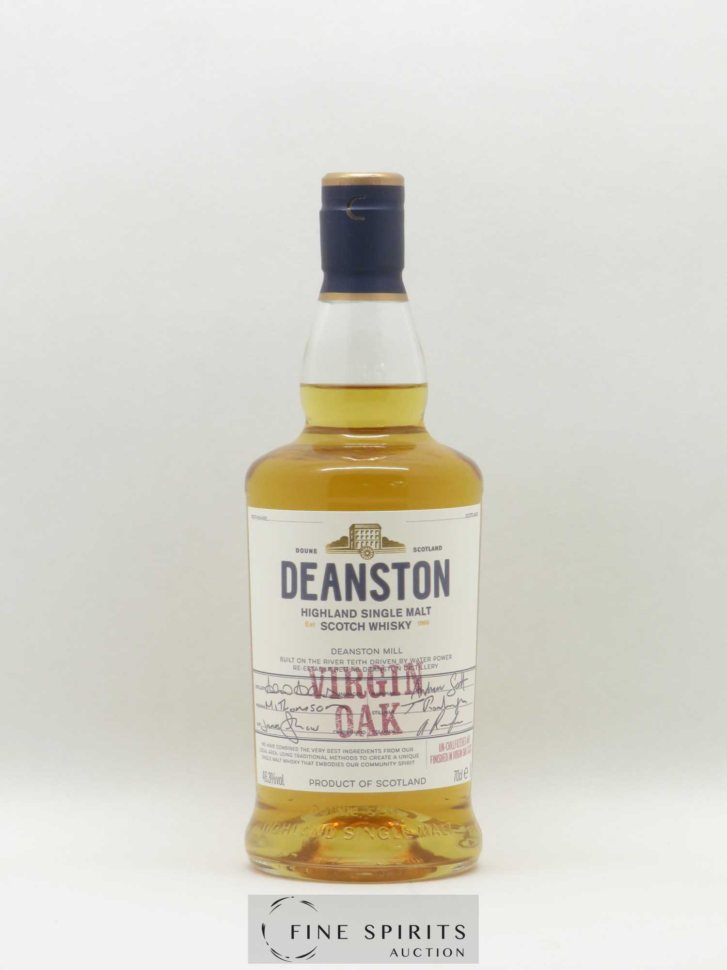 Deanston Mill Of. Virgin Oak Un-chillfiltered - Lot de 1 bouteille - 1