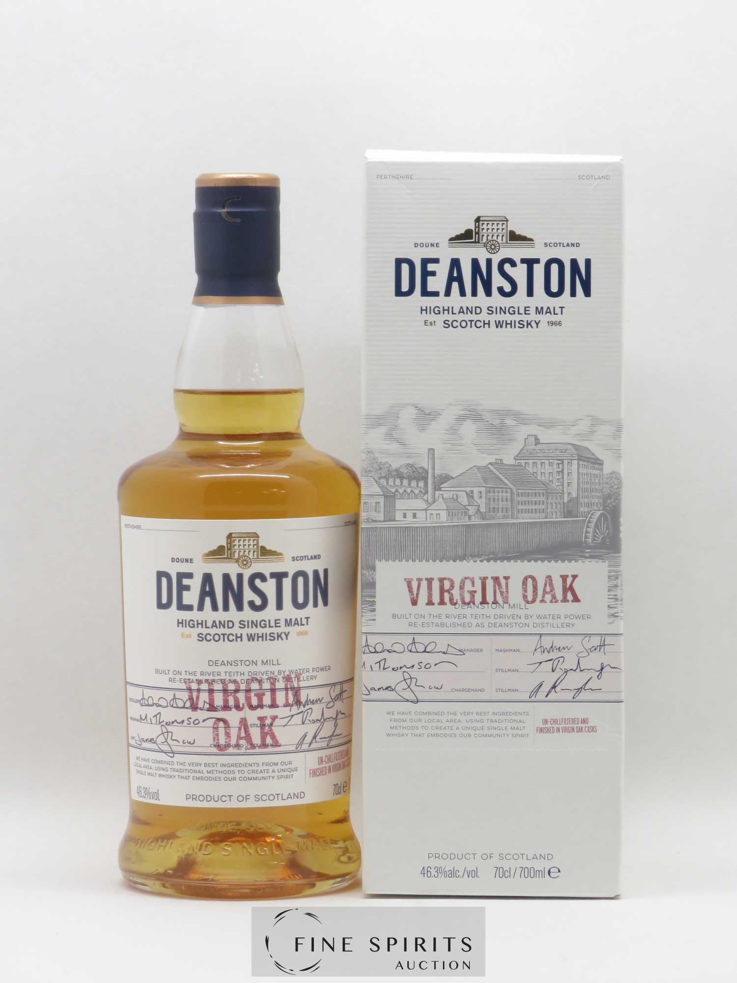 Deanston Mill Of. Virgin Oak Un-chillfiltered - Lot de 1 bouteille - 0