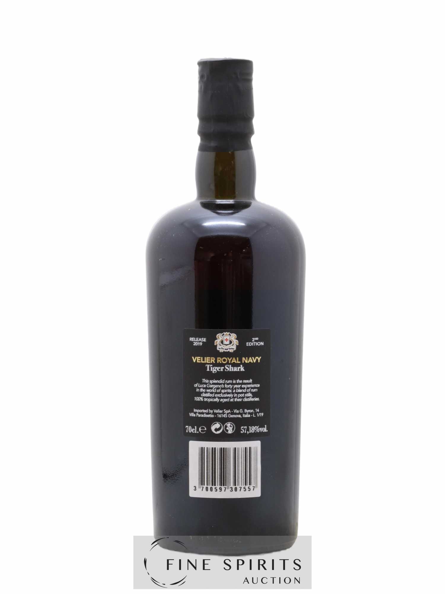 Velier Royal Navy 14 years Of. Tiger Shark 2nd Edition - Release 2019 - Lot de 1 bouteille - 2