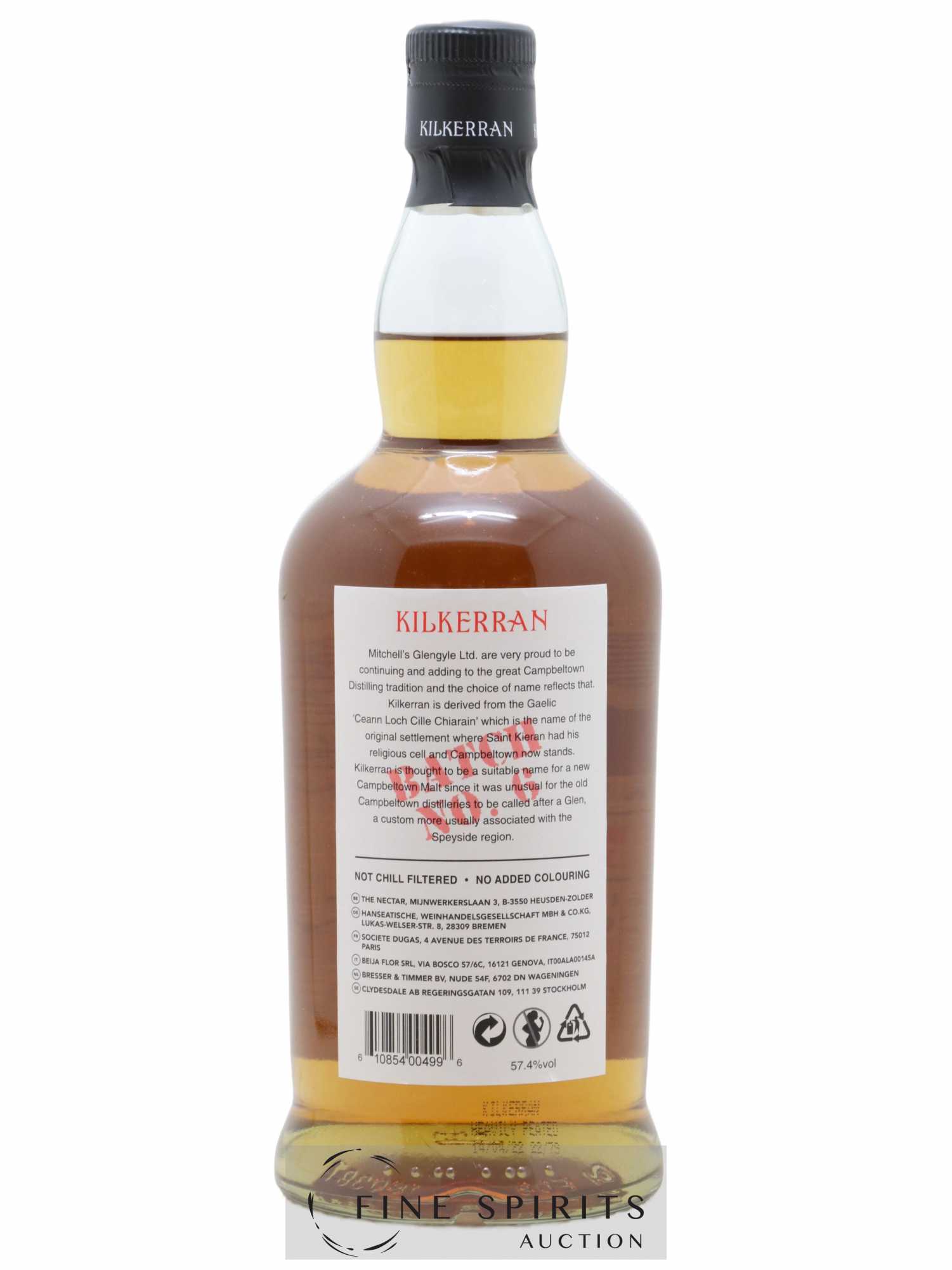 Kilkerran Of. Heavily Peated Batch n°6 - Lot of 1 bottle - 1