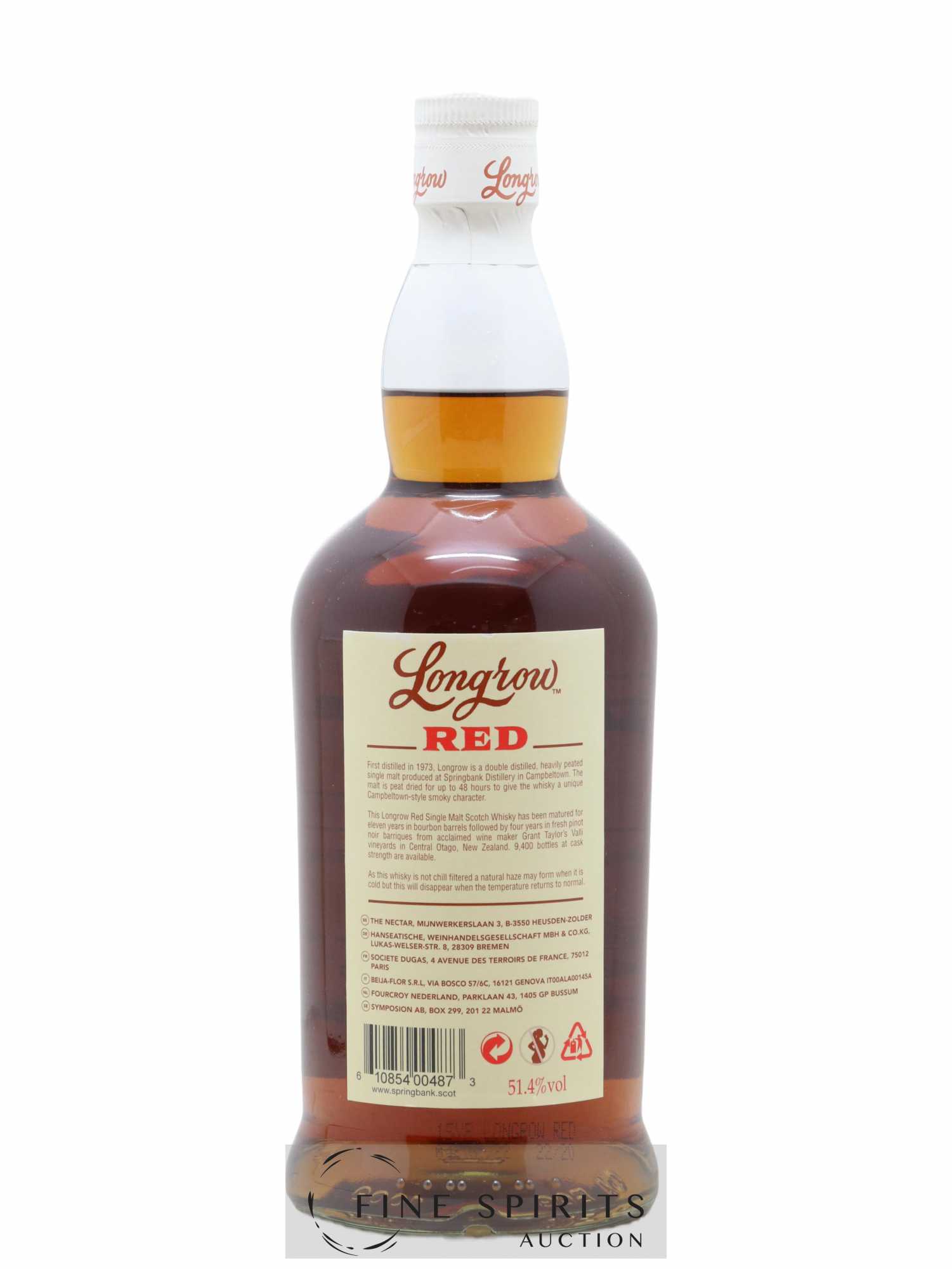 Longrow 15 years Of. Red Pinot Noir Cask Matured Limited Edition - Lot de 1 bouteille - 1