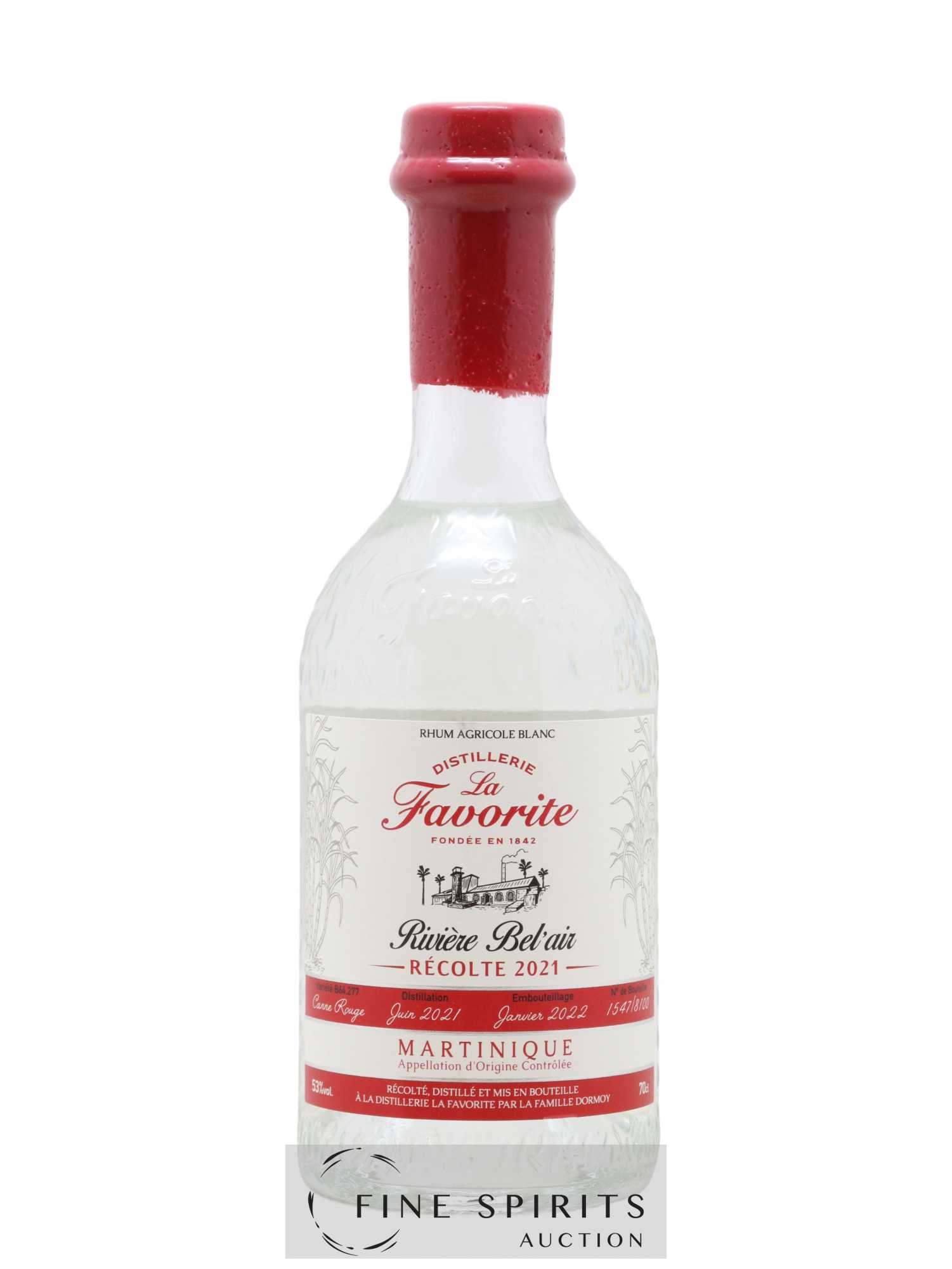 La Favorite 2021 Of. Rivière Bel'Air One of 8100 - bottled 2022 - Lot de 1 bouteille - 1