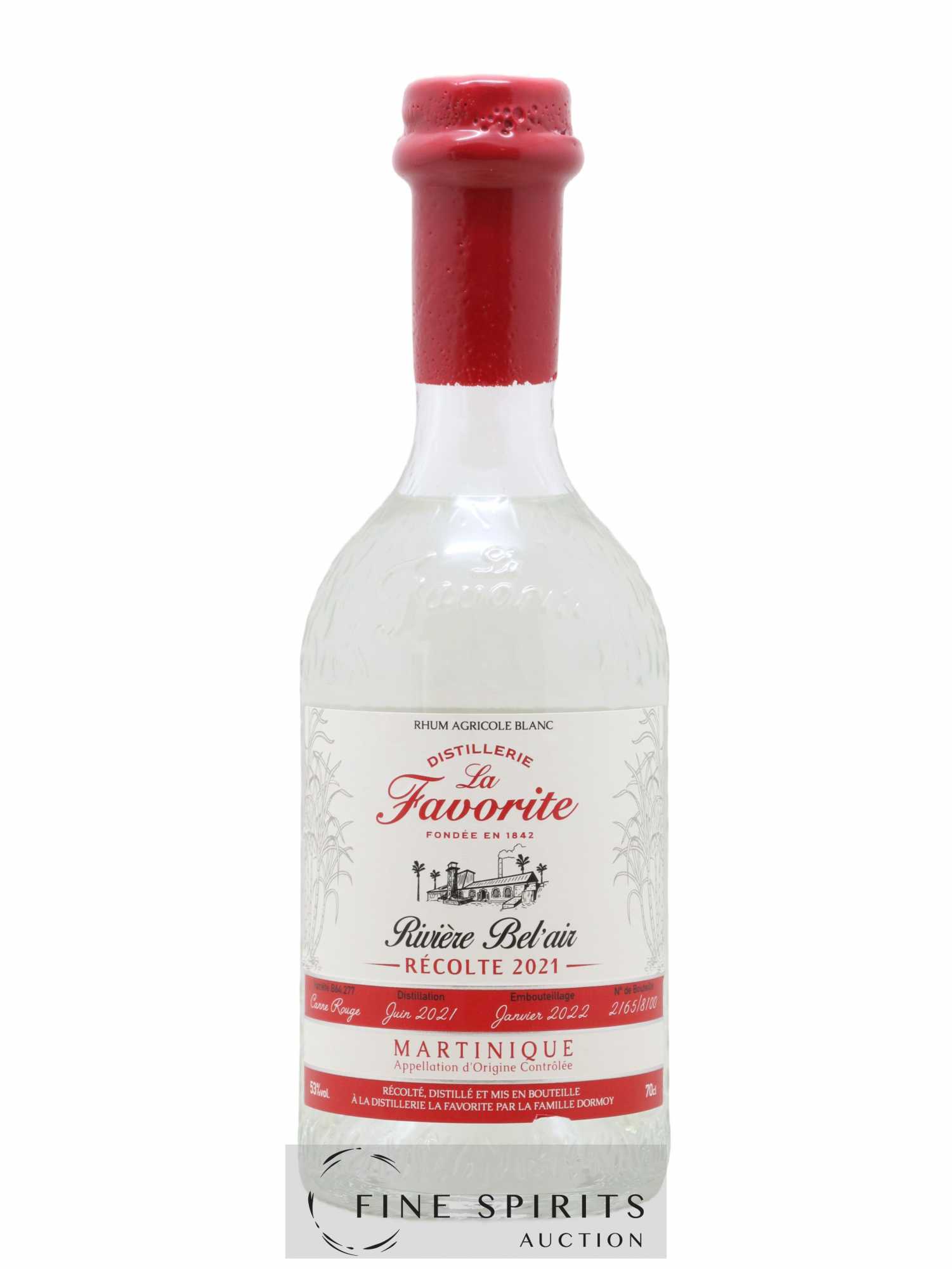 La Favorite 2021 Of. Rivière Bel'Air One of 8100 - bottled 2022 - Lot de 1 bouteille - 1