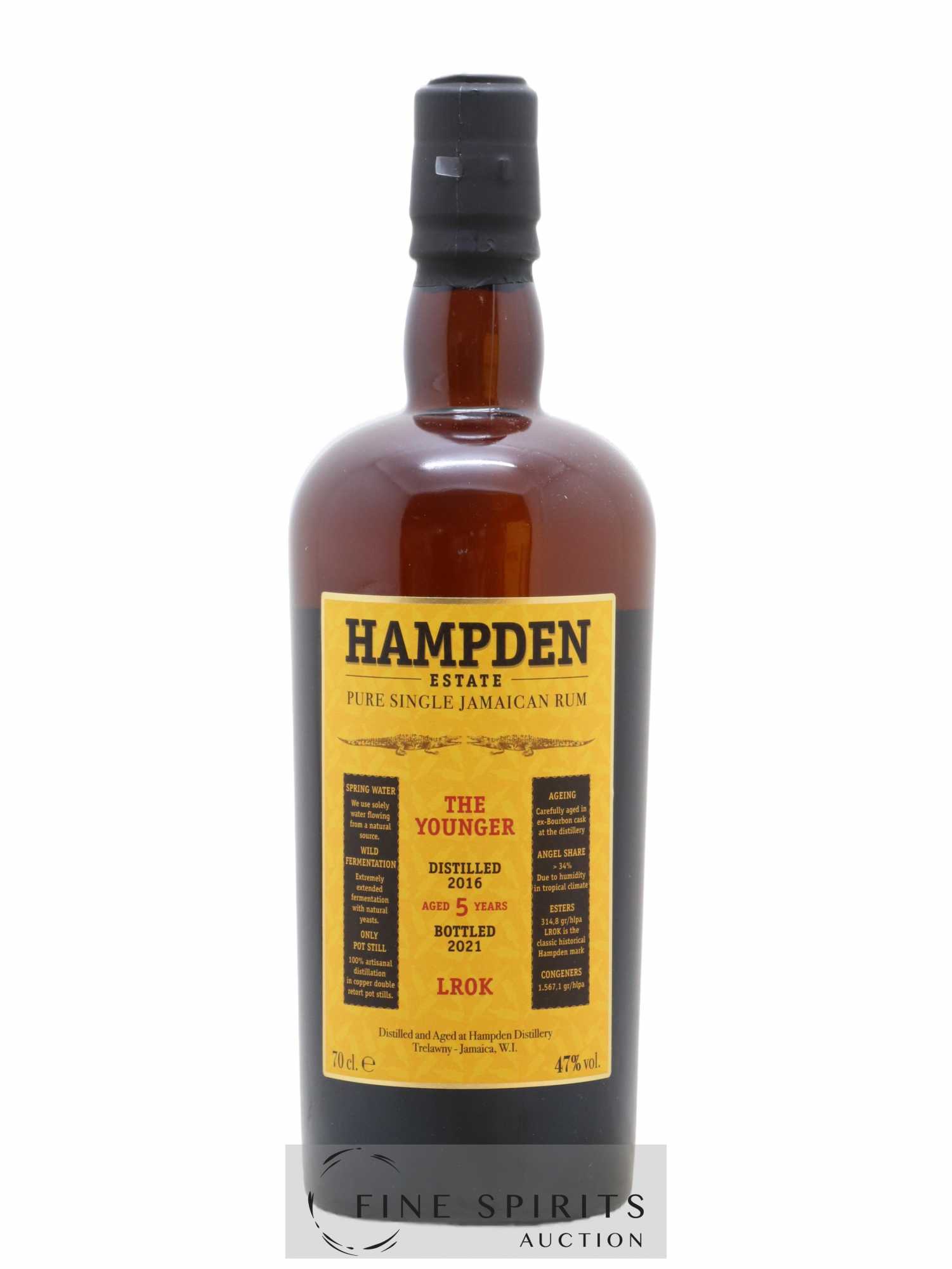 Hampden 5 years 2016 Of. The Younger mark LROK bottled 2021 - Lot de 1 bouteille - 1