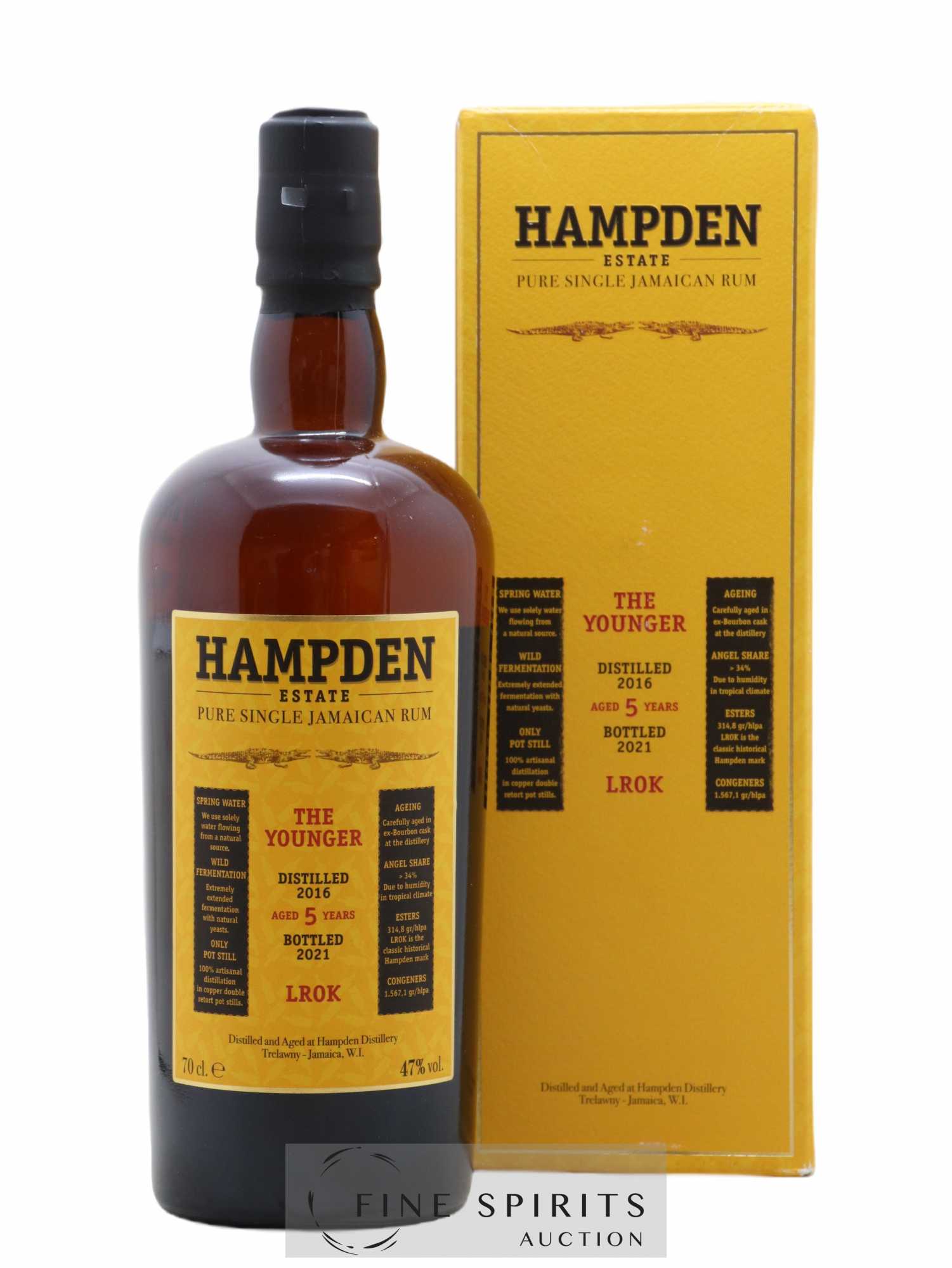 Hampden 5 years 2016 Of. The Younger mark LROK bottled 2021 - Lot de 1 bouteille - 0