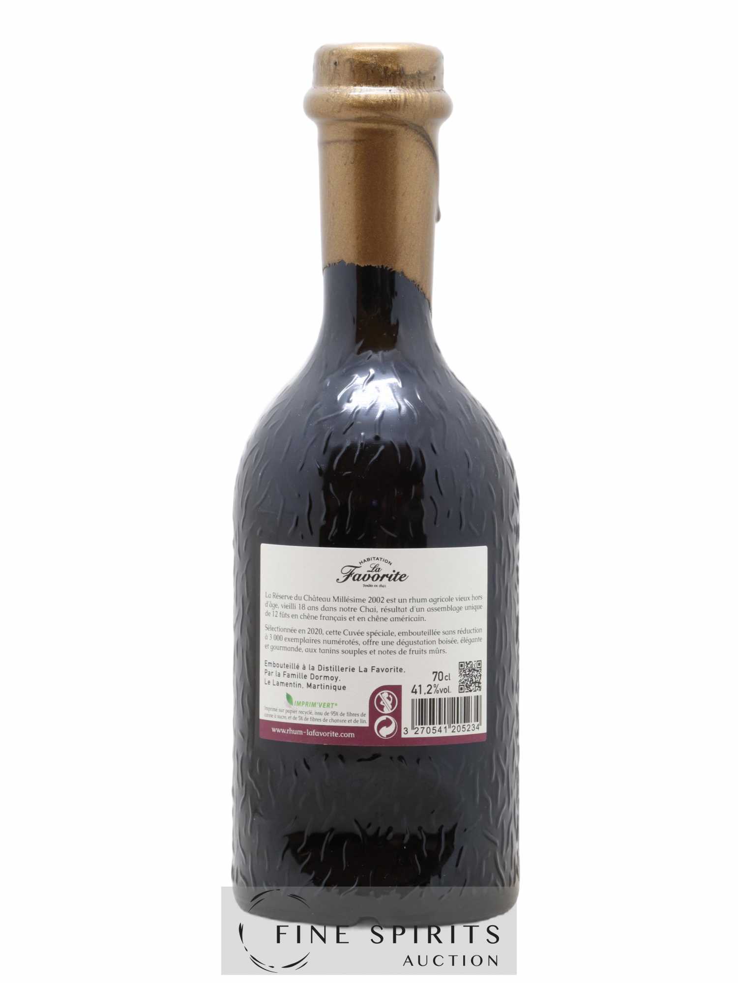 La Favorite 2002 Of. La Réserve du Château One of 3000 - bottled 2020 - Lot de 1 bouteille - 2