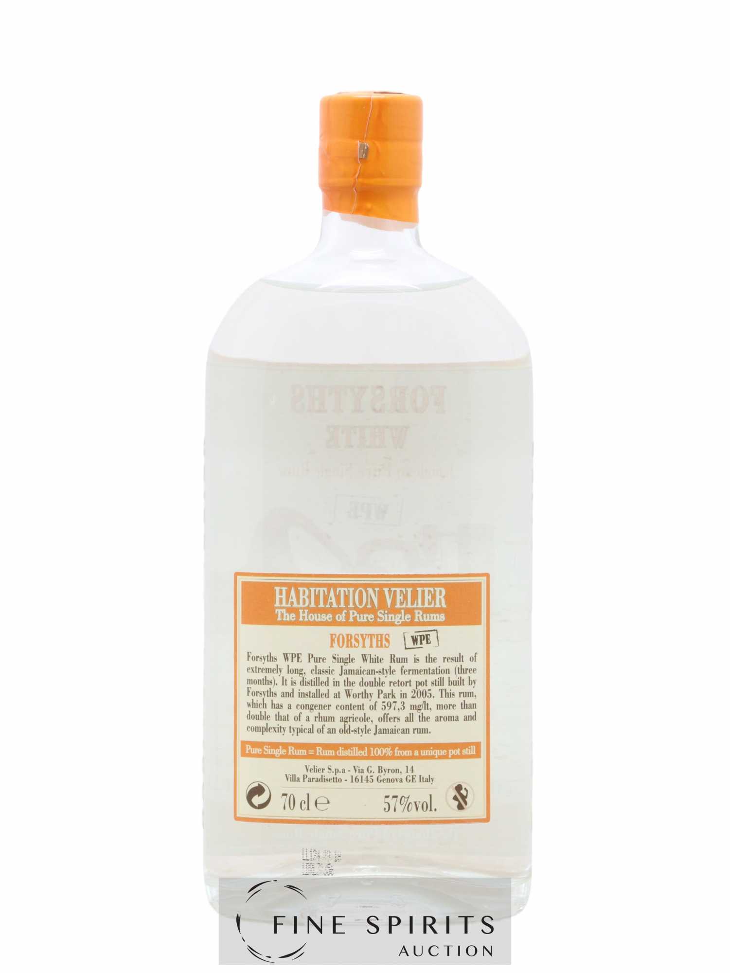 Forsyths Velier White - WPE bottled 2017 Habitation Velier - Lot de 1 bouteille - 1