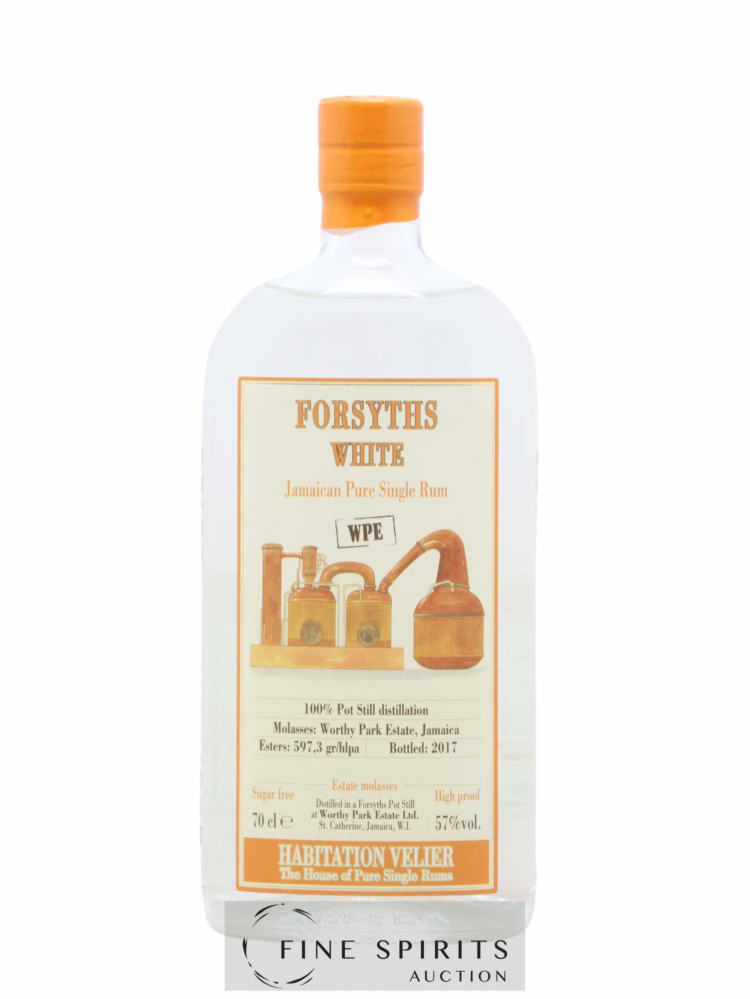 Forsyths Velier White - WPE bottled 2017 Habitation Velier - Lot de 1 bouteille - 0