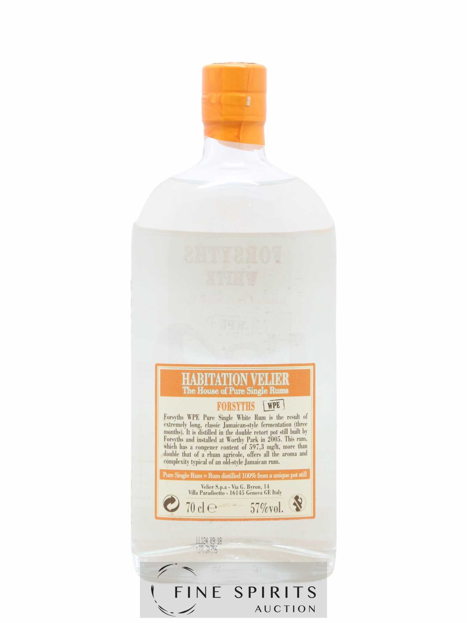 Forsyths Velier White - WPE bottled 2017 Habitation Velier - Lot de 1 bouteille - 1