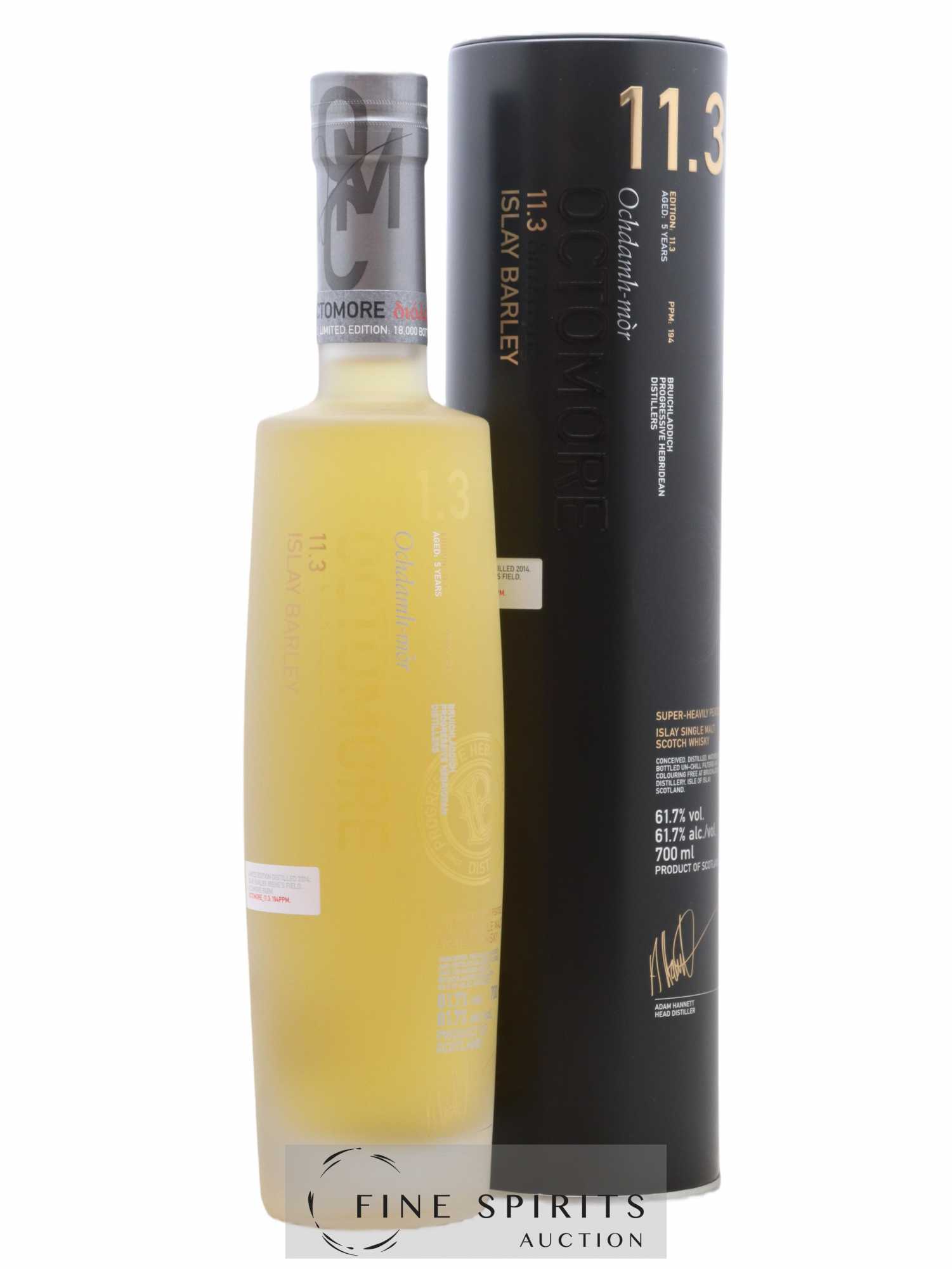 Octomore 5 years 2014 Of. Edition 11.3 Islay Barley - One of 18000 Limited Edition - Lot de 1 bouteille - 0