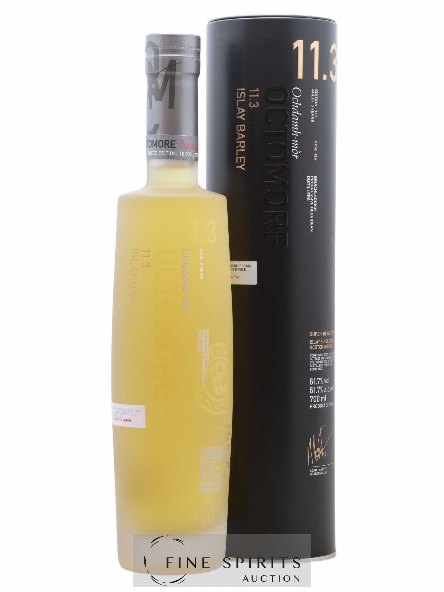 Octomore 5 years 2014 Of. Edition 11.3 Islay Barley - One of 18000 Limited Edition - Lot de 1 bouteille - 0
