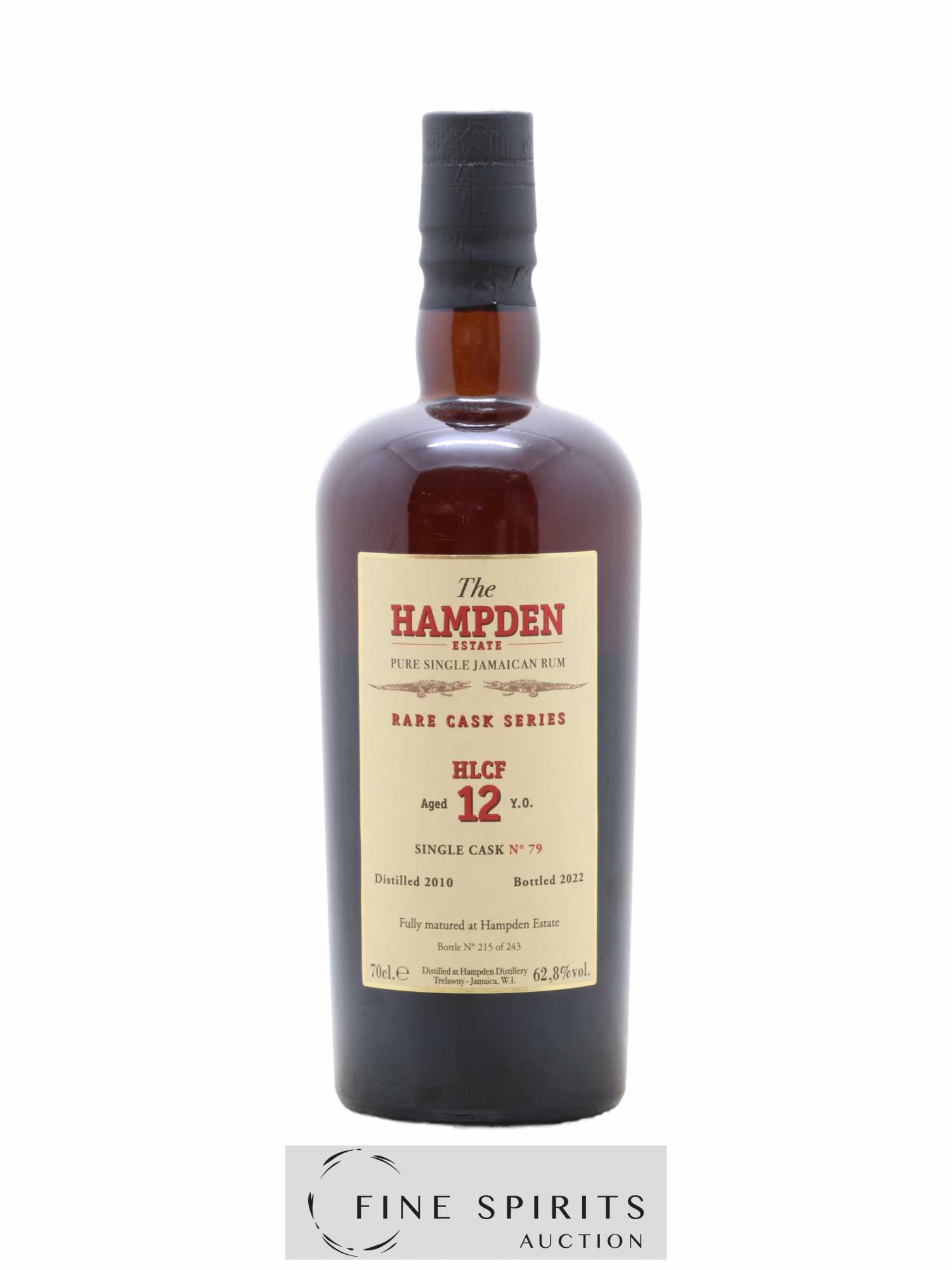 Hampden 12 years 2010 Of. HLCF Single Cask n°79 - One of 243 - bottled 2022 Rare Cask Series - Lot de 1 bouteille - 1