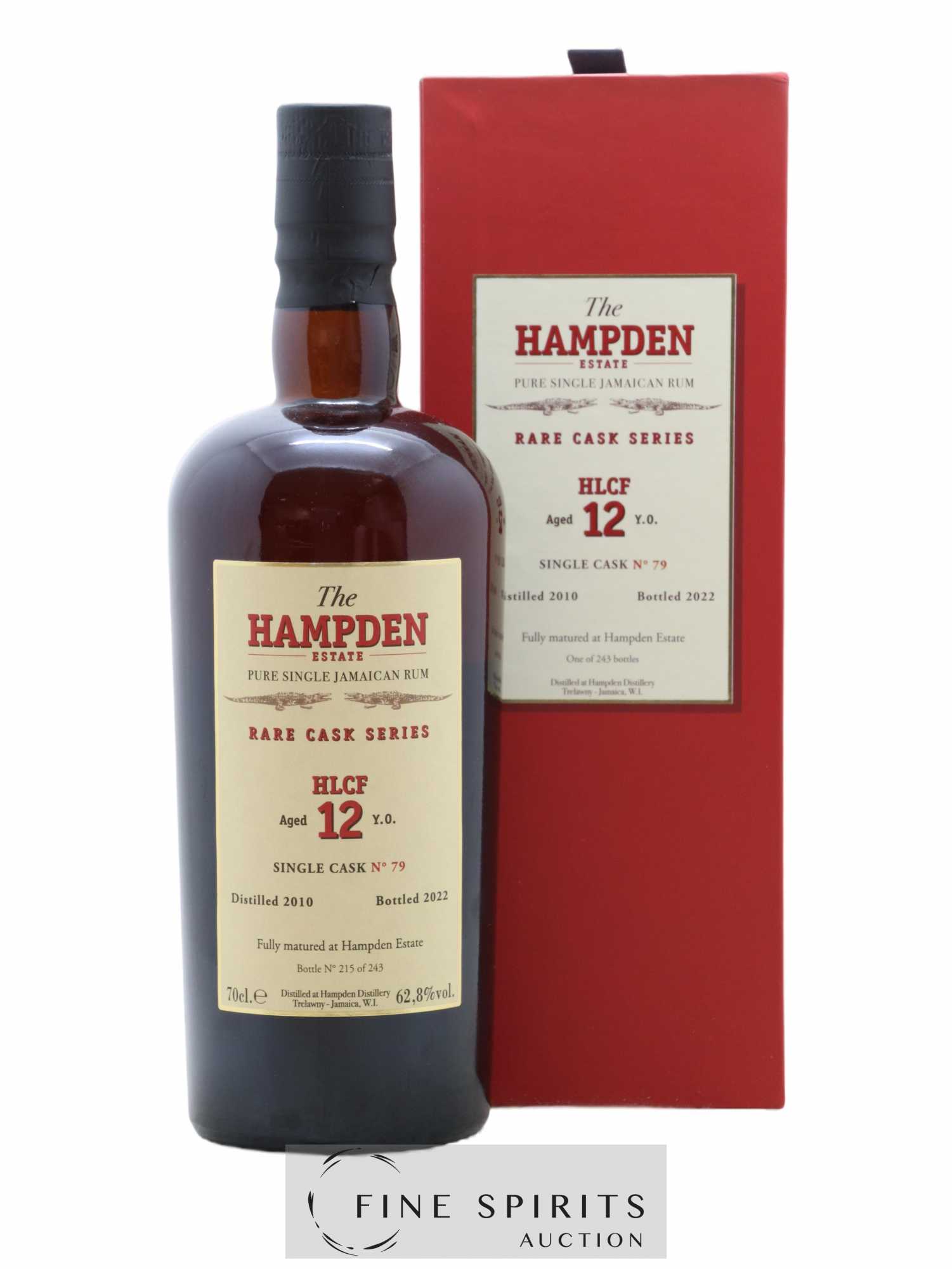 Hampden 12 years 2010 Of. HLCF Single Cask n°79 - One of 243 - bottled 2022 Rare Cask Series - Lot de 1 bouteille - 0