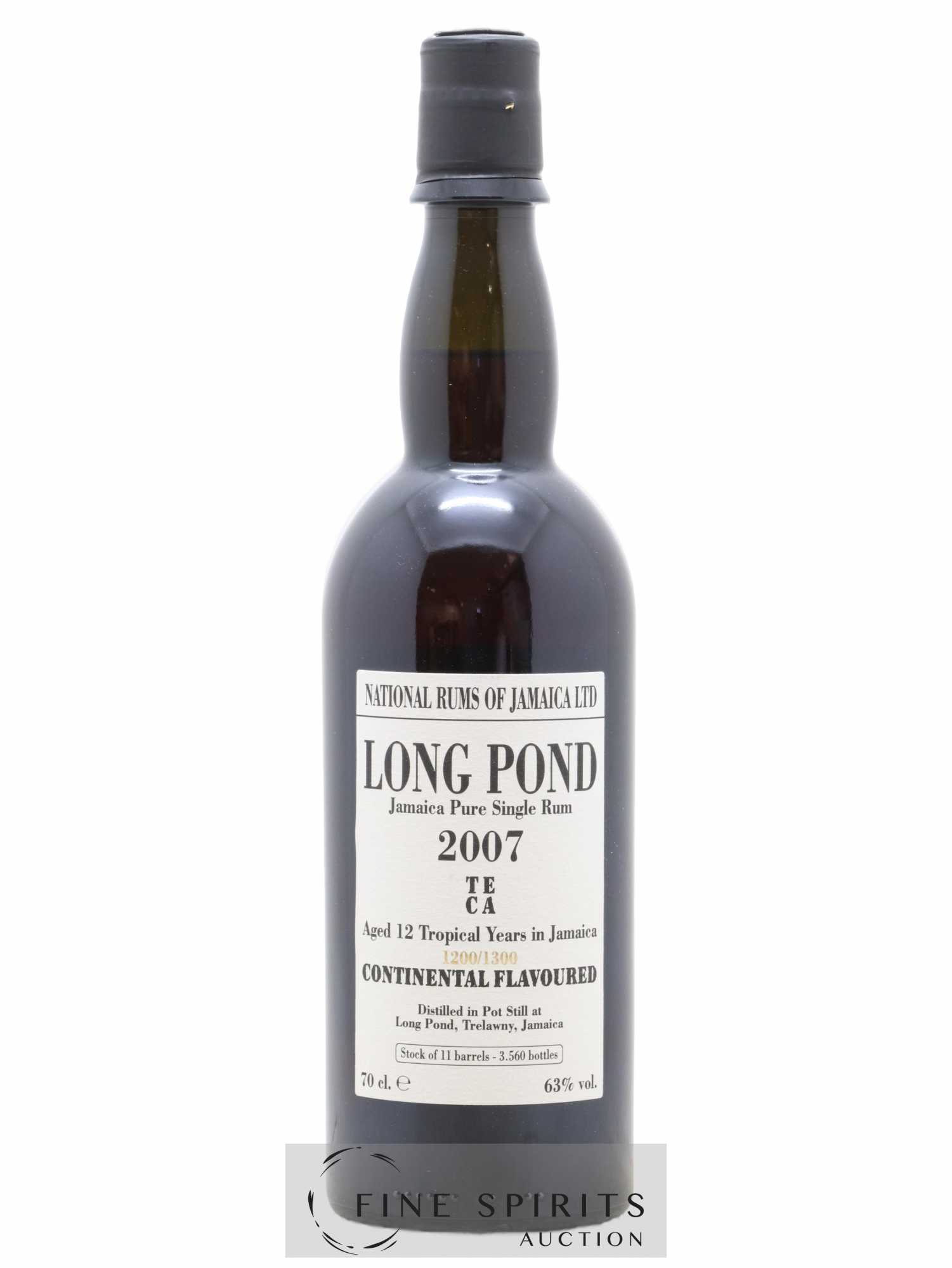 Long Pond 12 years 2007 Of. Mark TECA - One of 3560 - bottled 2019 LM&V National Rums of Jamaica - Lot de 1 bouteille - 0
